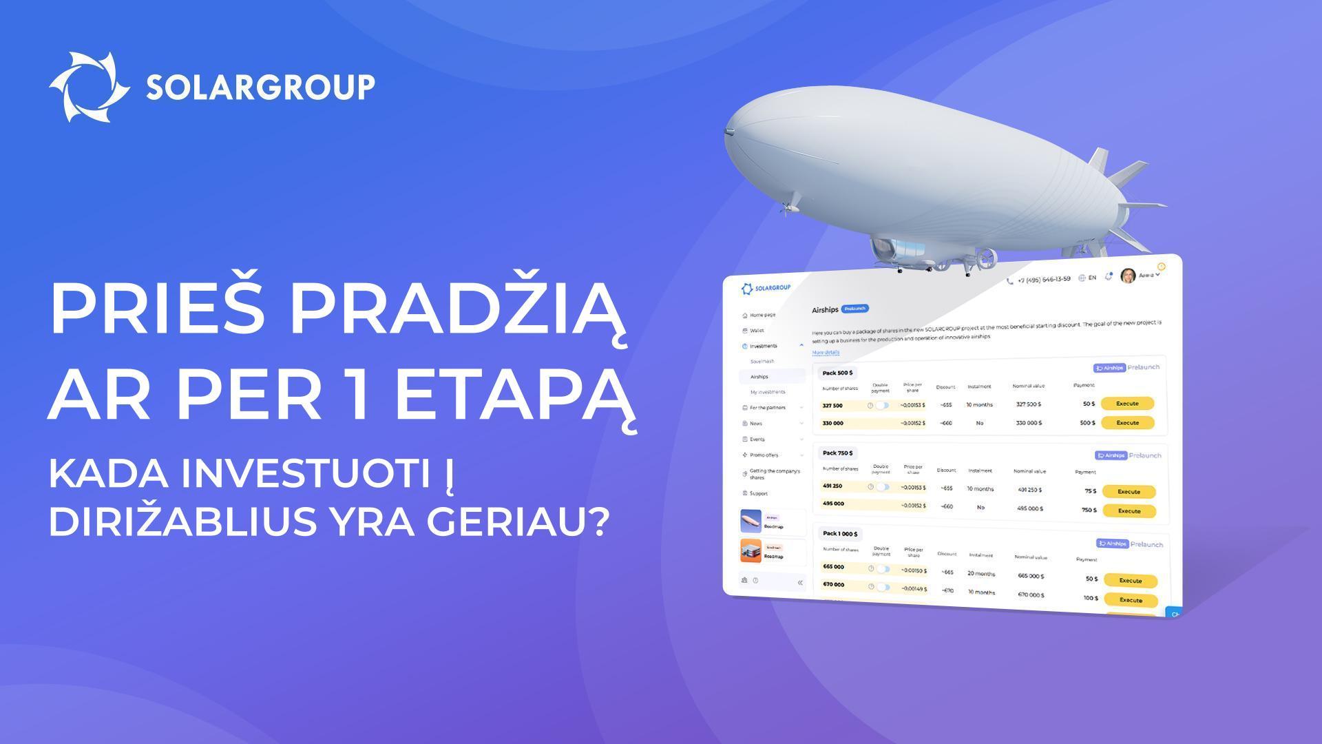 Kada geriau investuoti į projektą - prieš jo paleidimą ar prasidėjus pirmajam etapui?