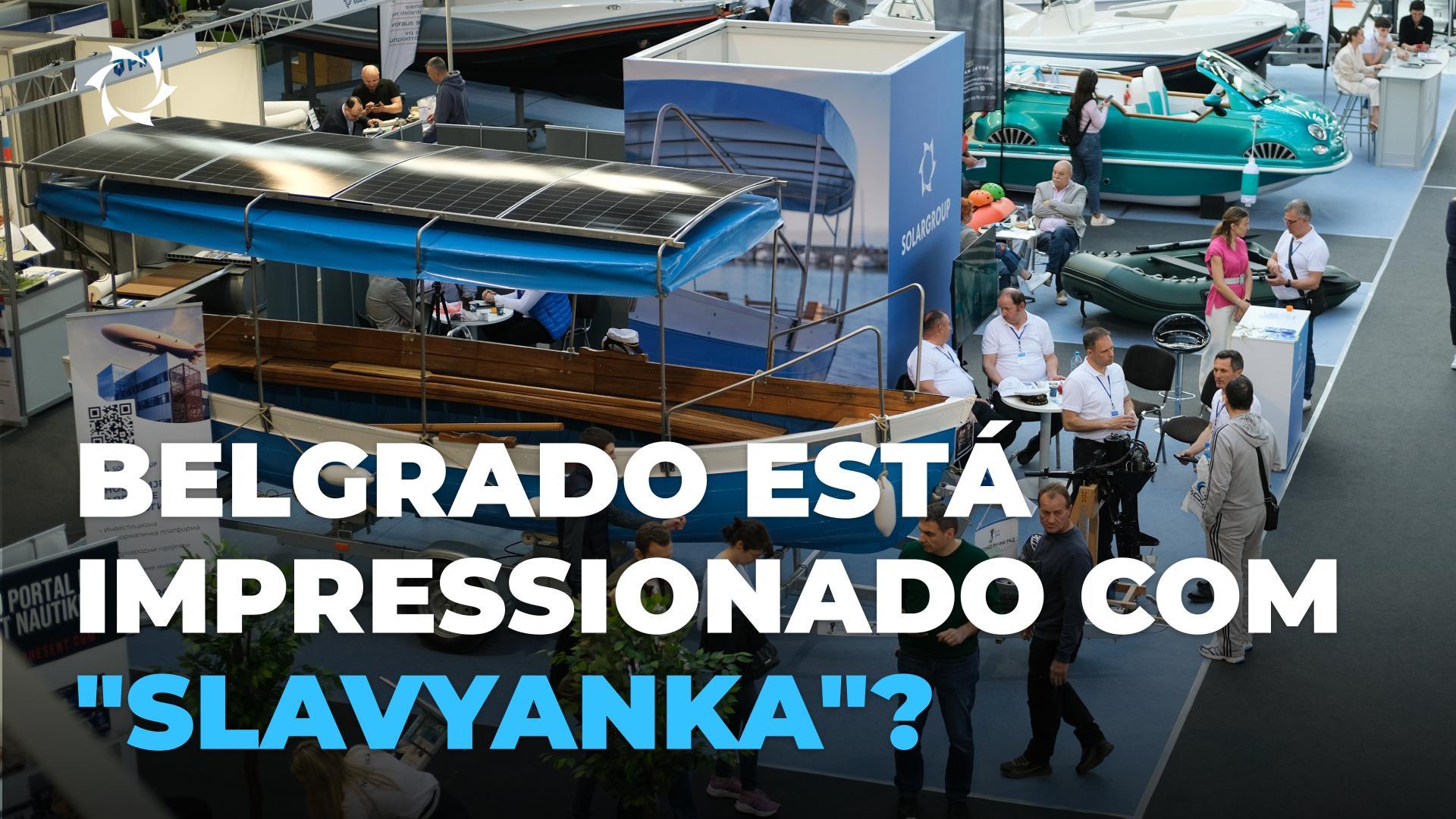 O barco solar com "Slavyanka" pelos olhos dos participantes da Exposição Nautika