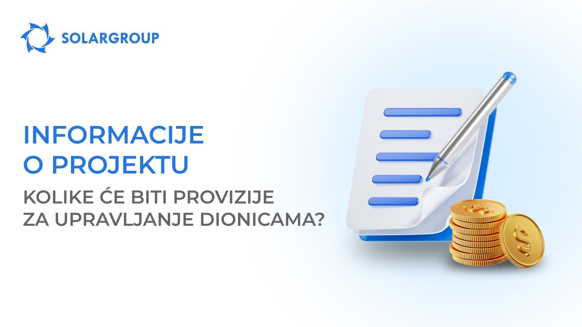 Koliko košta osobno vlasništvo i upravljanje dionicama putem tvrtke SOLARGROUP?