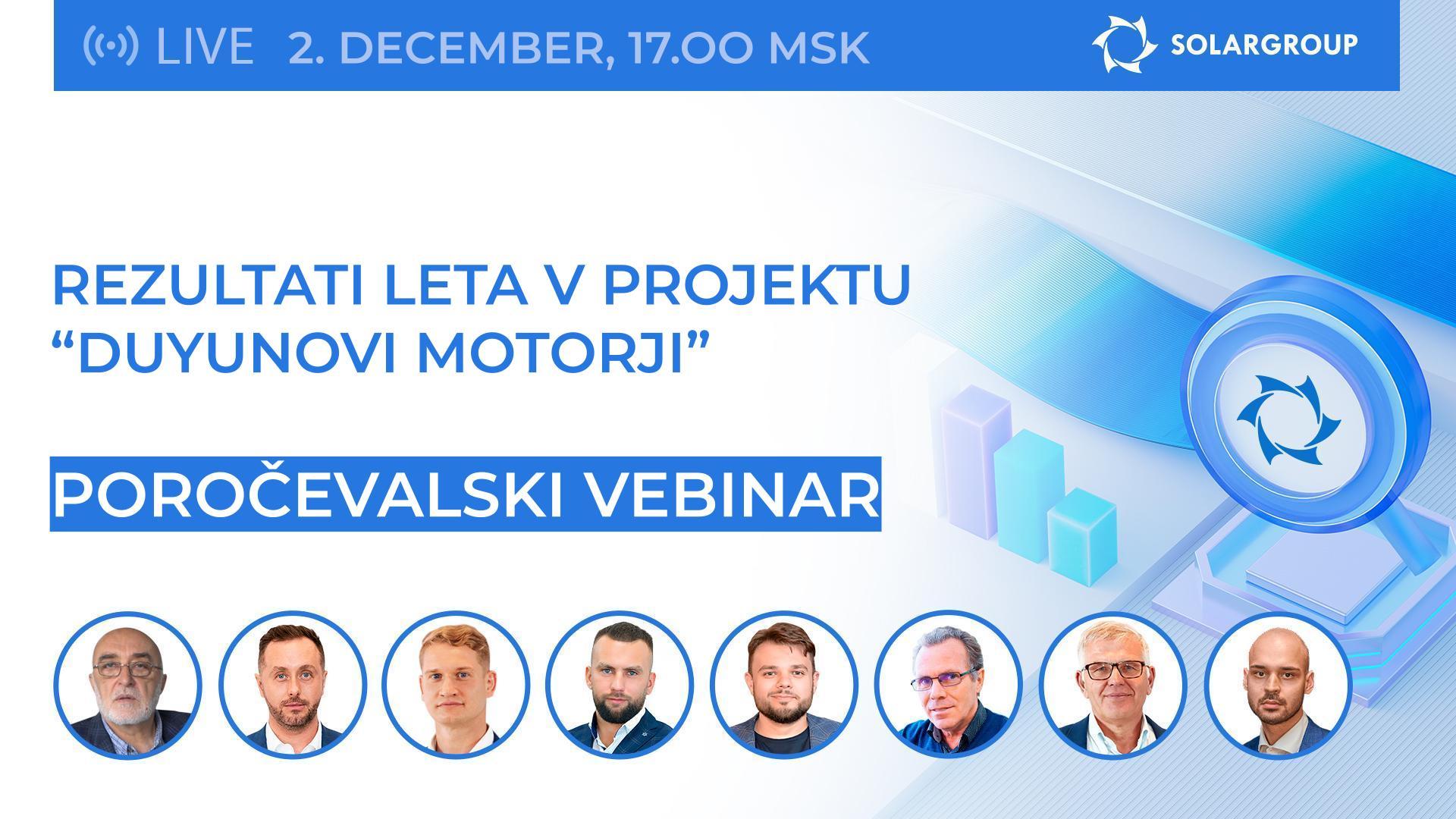 Rezultati leta v projektu "Duyunovi motorji"