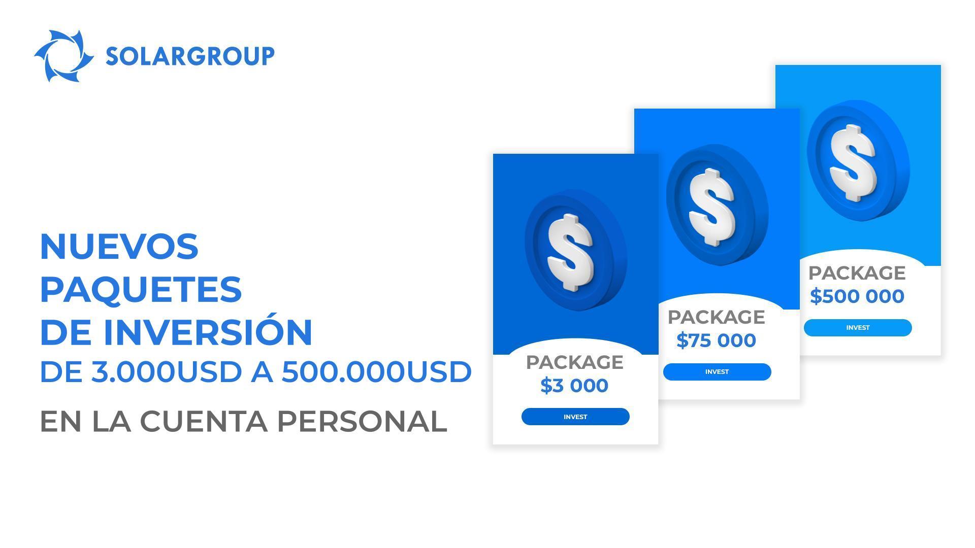 Paquetes de inversión de nuevos valores nominales en la cuenta personal