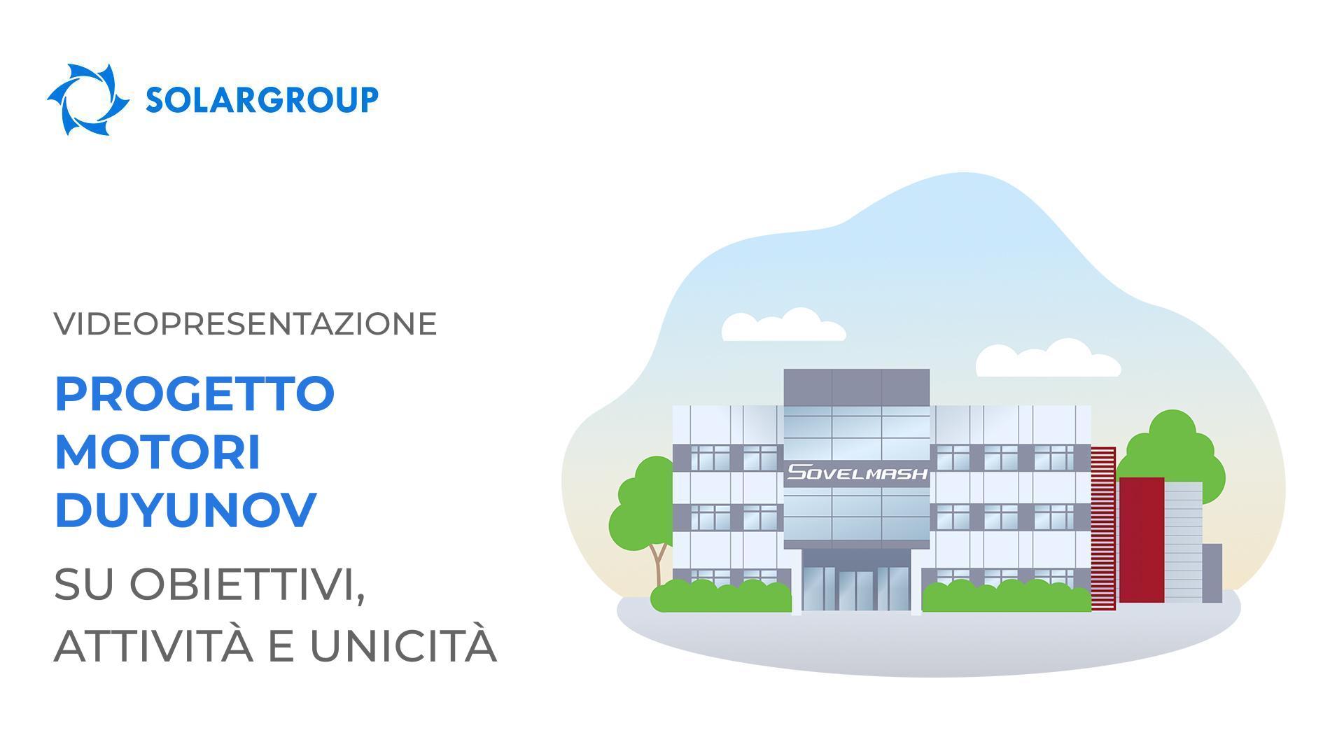Presentazione video del progetto Motori Duyunov