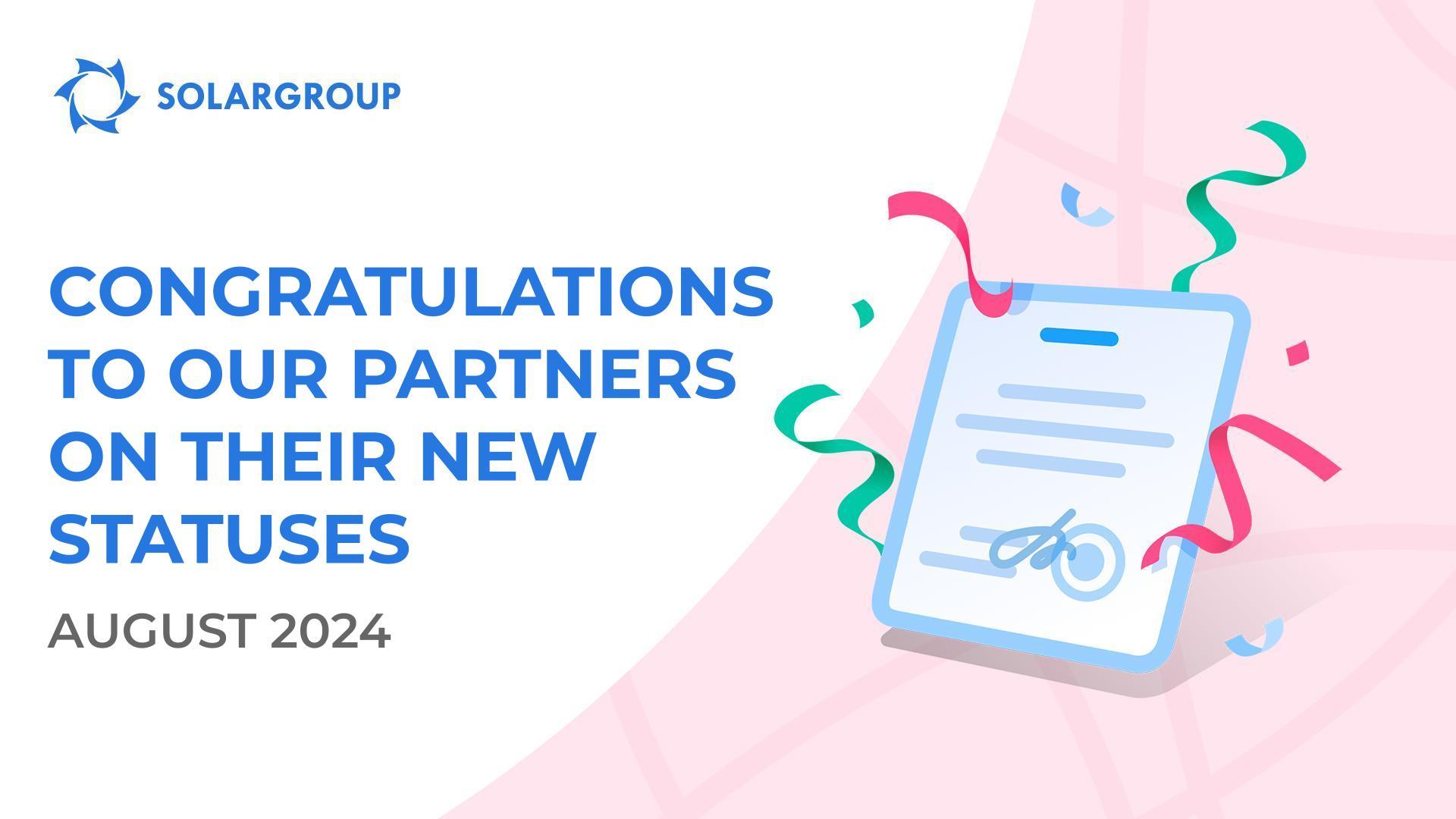 Welcoming our partners to the new statuses!👏