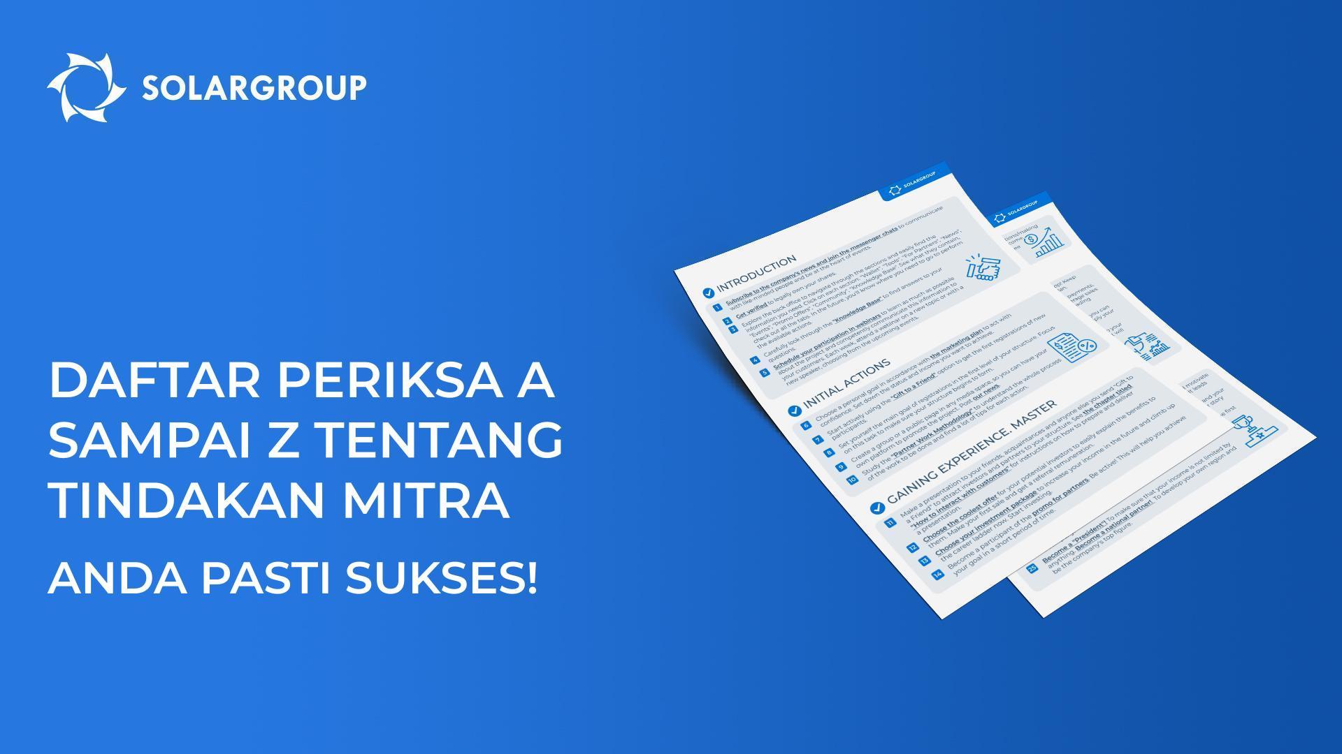 Daftar periksa A sampai Z tentang tindakan mitra: Anda pasti sukses!