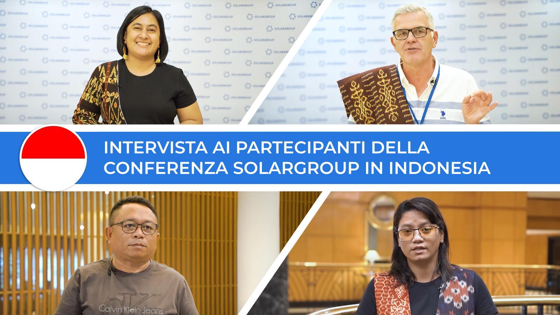 Intervista ai partecipanti della conferenza in Indonesia: un'enorme carica positiva