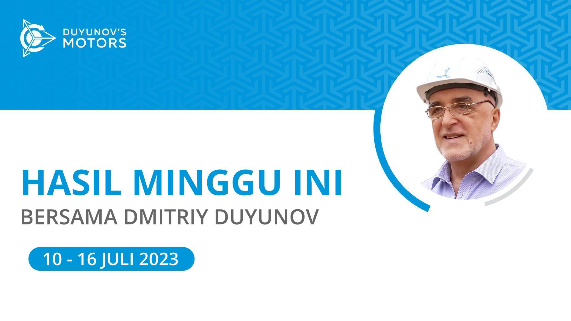 Hasil minggu ini dalam proyek "Motor Duyunov"