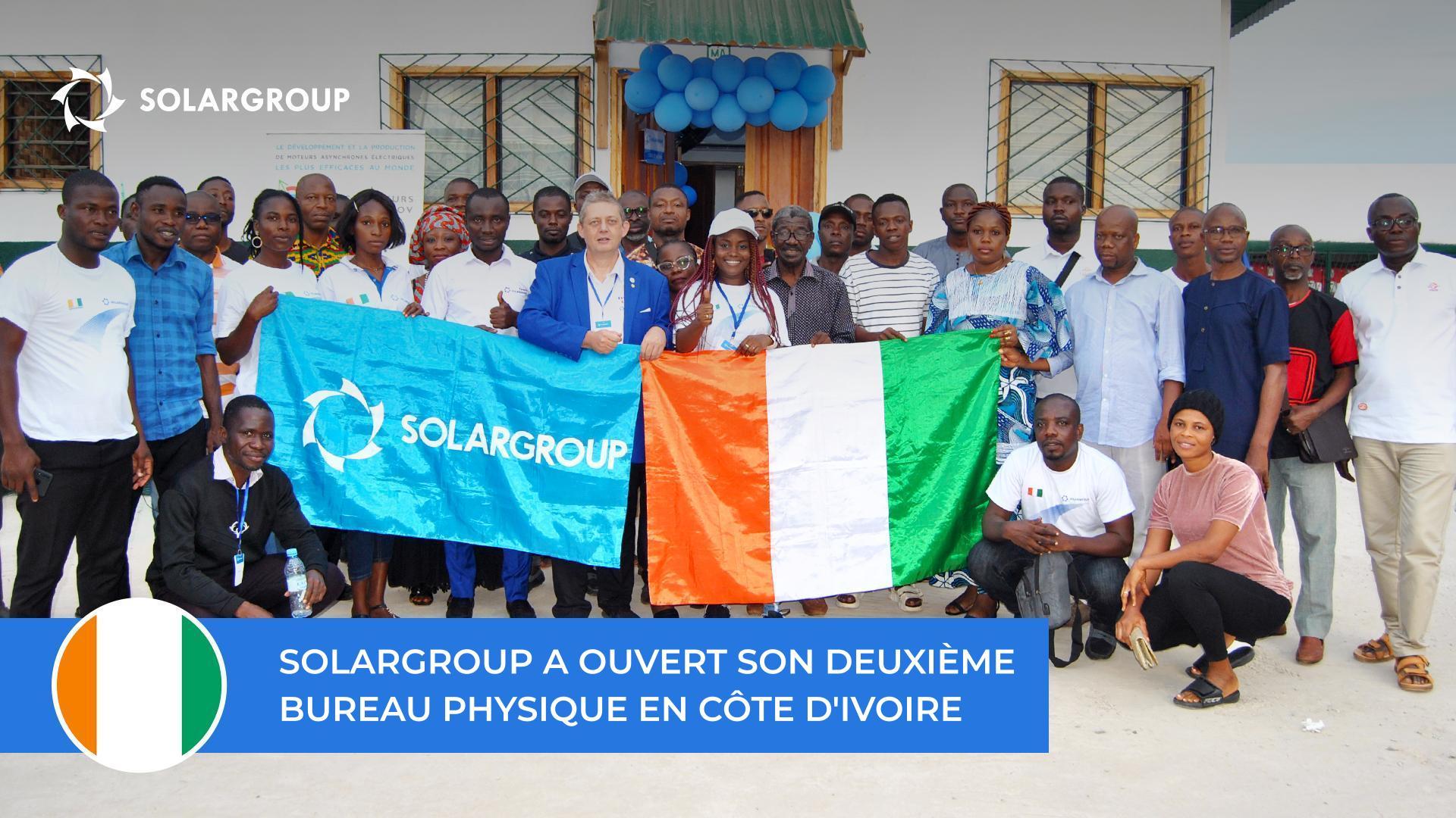 Le 8 juillet 2023, SOLARGROUP a inauguré son bureau physique à Gagnoa, en Côte d'Ivoire
