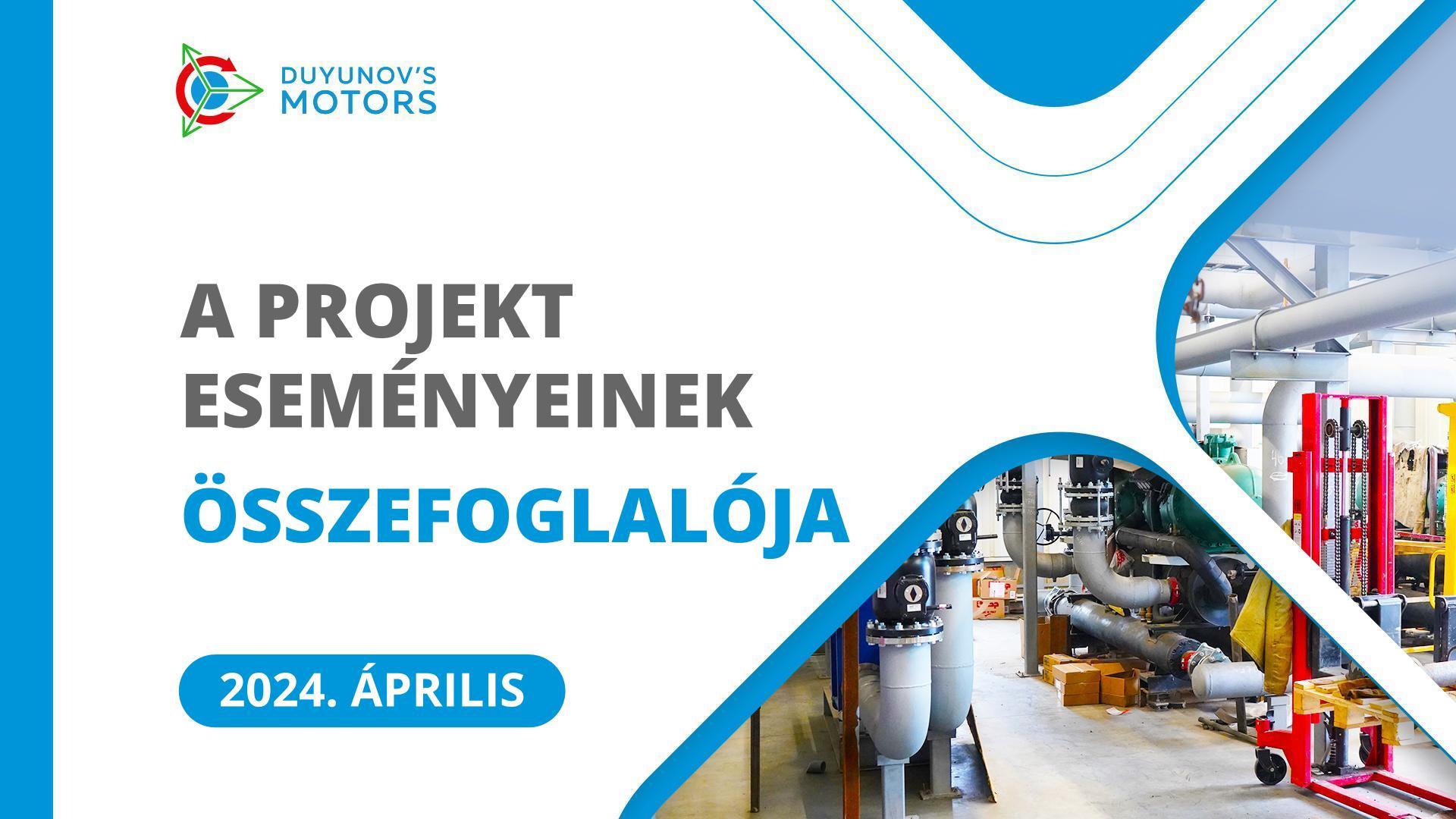 A projekt kulcsfontosságú eseményei áprilisban