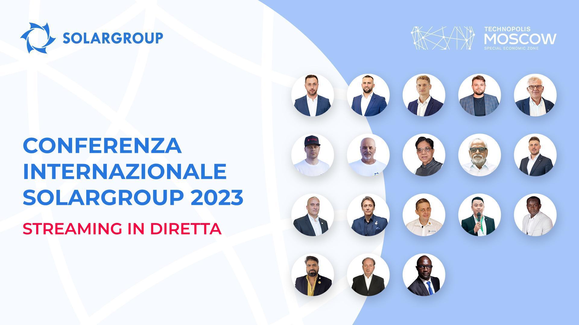 Conferenza internazionale SOLARGROUP 2023 a Mosca | Streaming in diretta