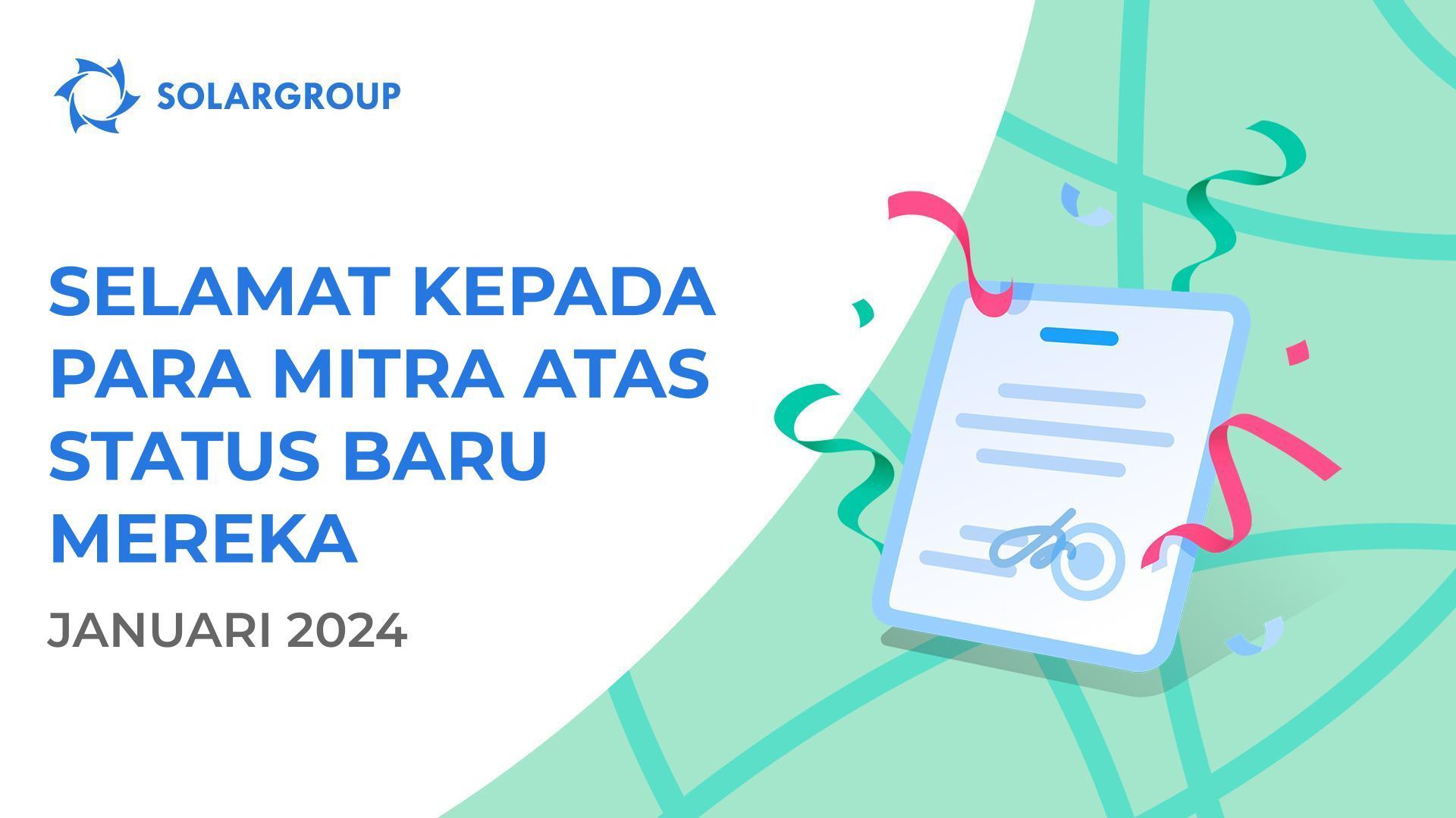 Kami menyambut para mitra dengan status baru mereka!👏