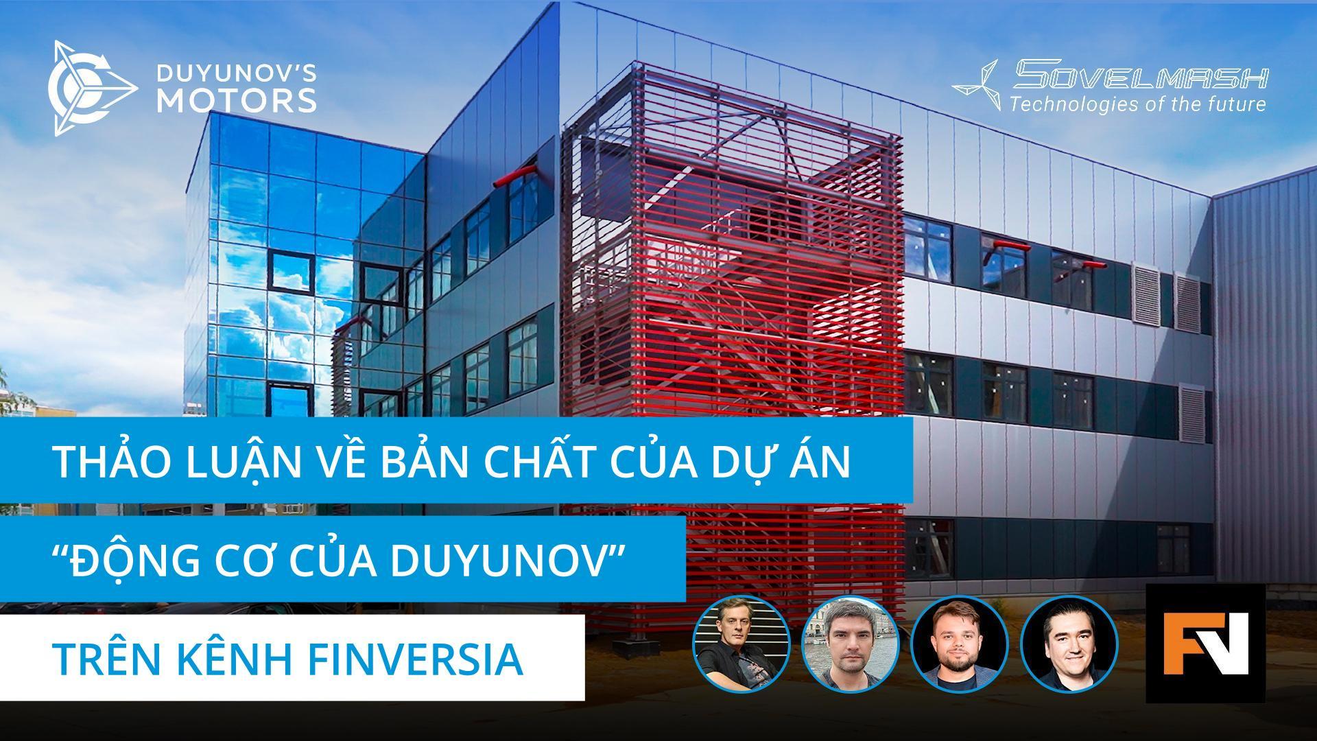 Phát sóng trực tiếp trên kênh YouTube Finversia với sự tham gia của Alexander Sudarev và các nhà đầu tư dự án