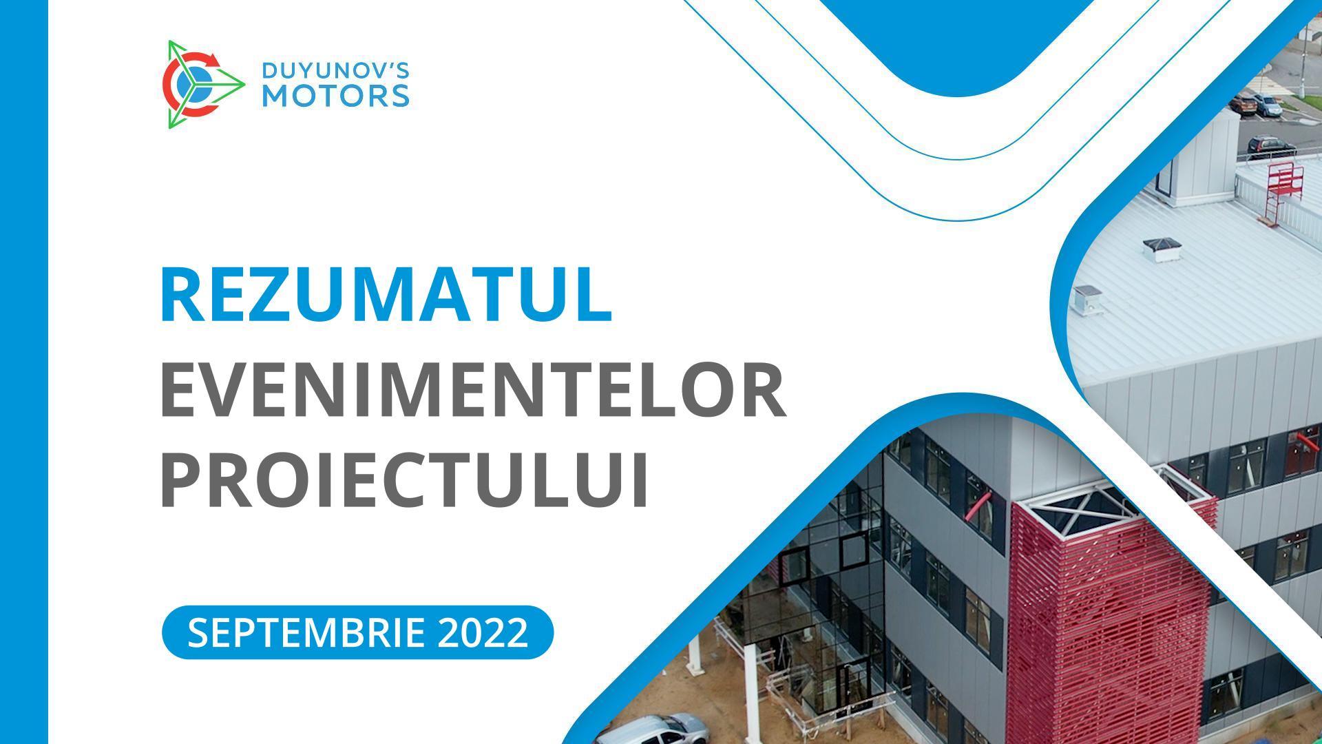 Cele mai importante evenimente ale proiectului: rezumatul lunii septembrie