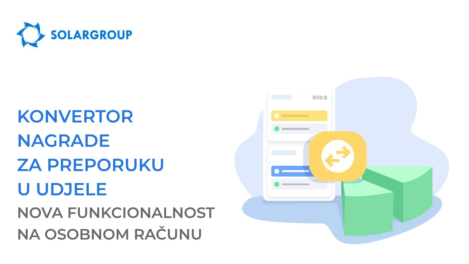 Konvertor nagrade za preporuku u udjele: nova funkcionalnost na osobnom računu