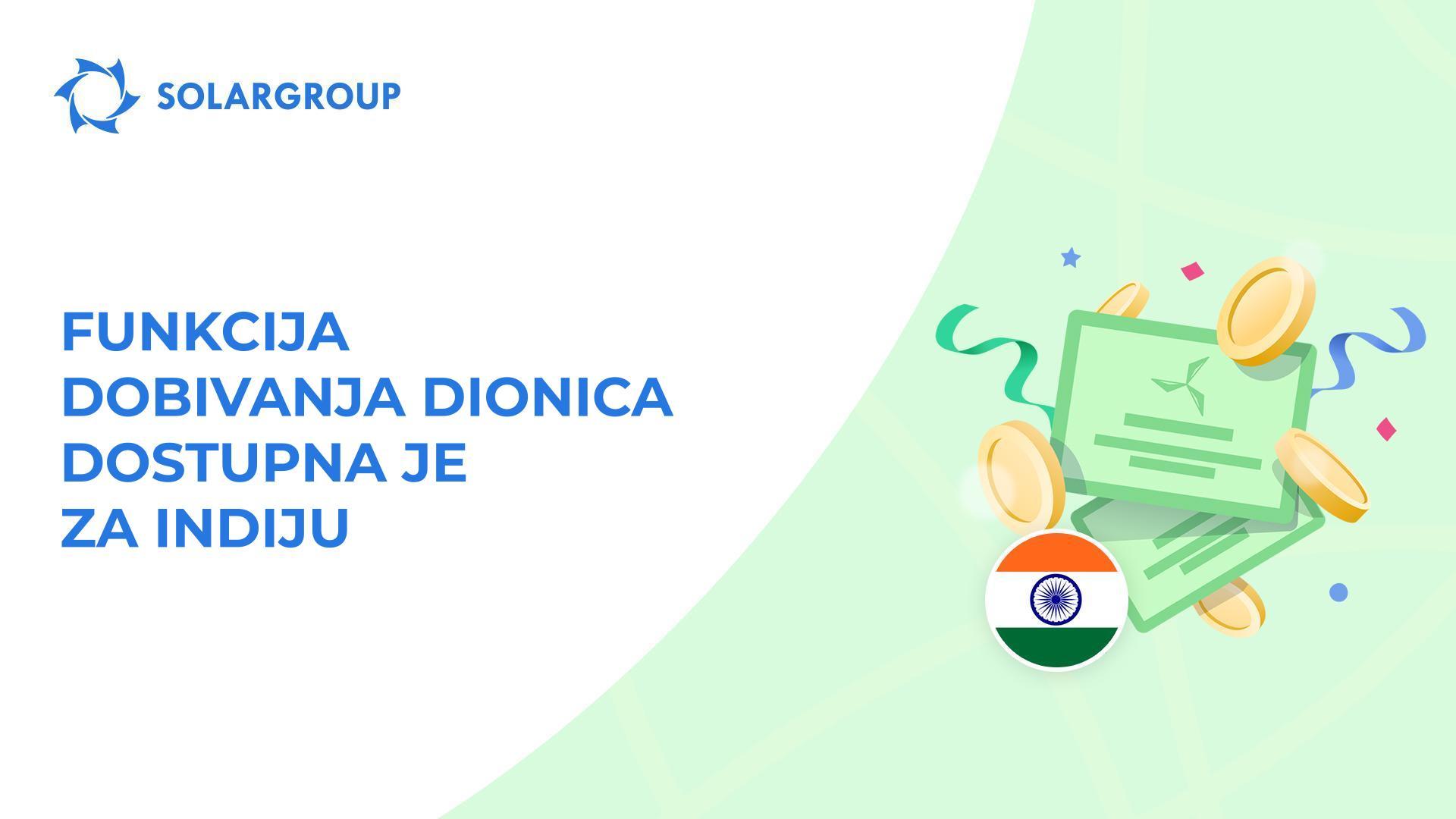 Pokrećemo funkciju za ulagače iz Indije!