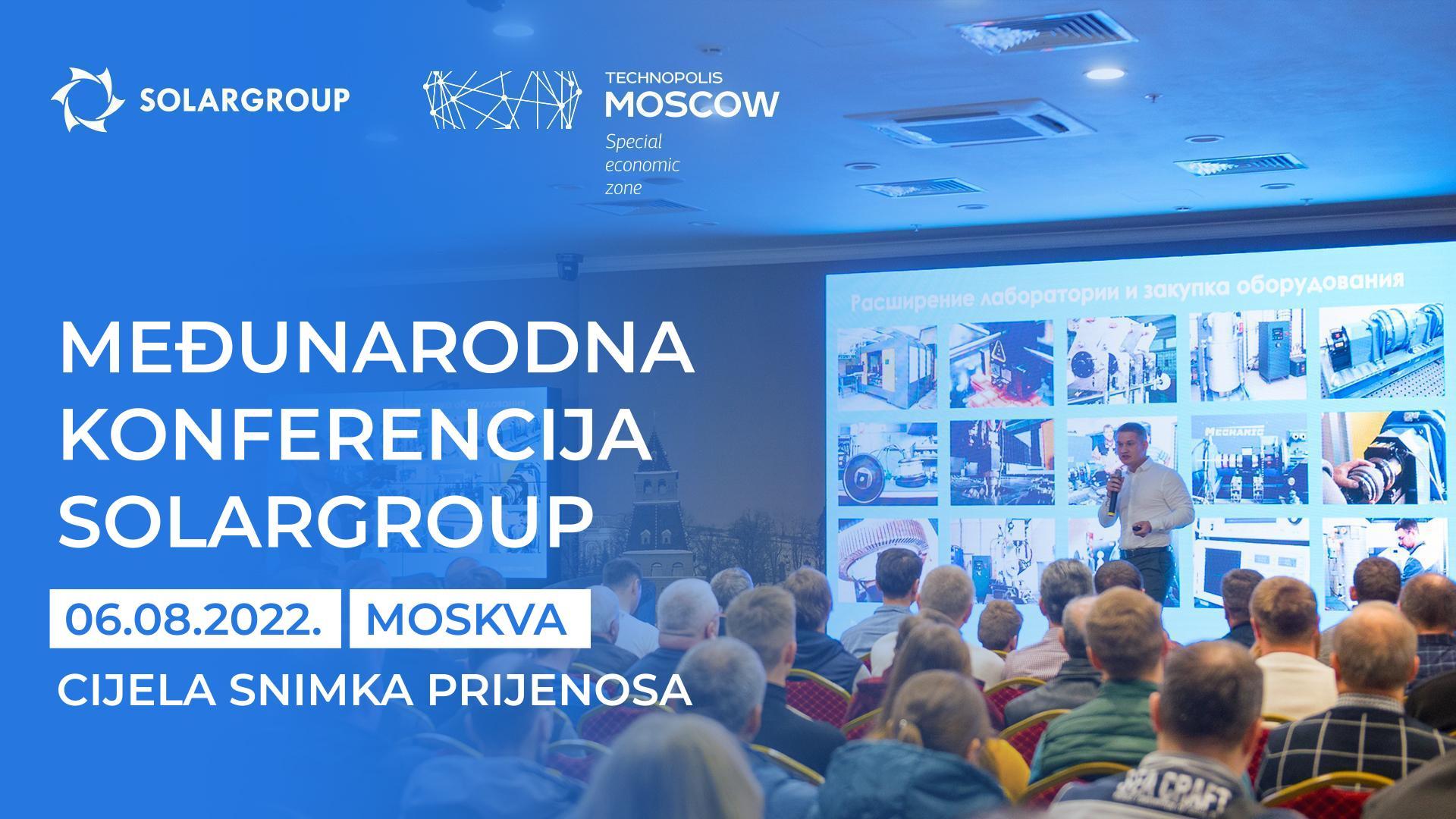 Konferencija SOLARGROUP: snimka prijenosa