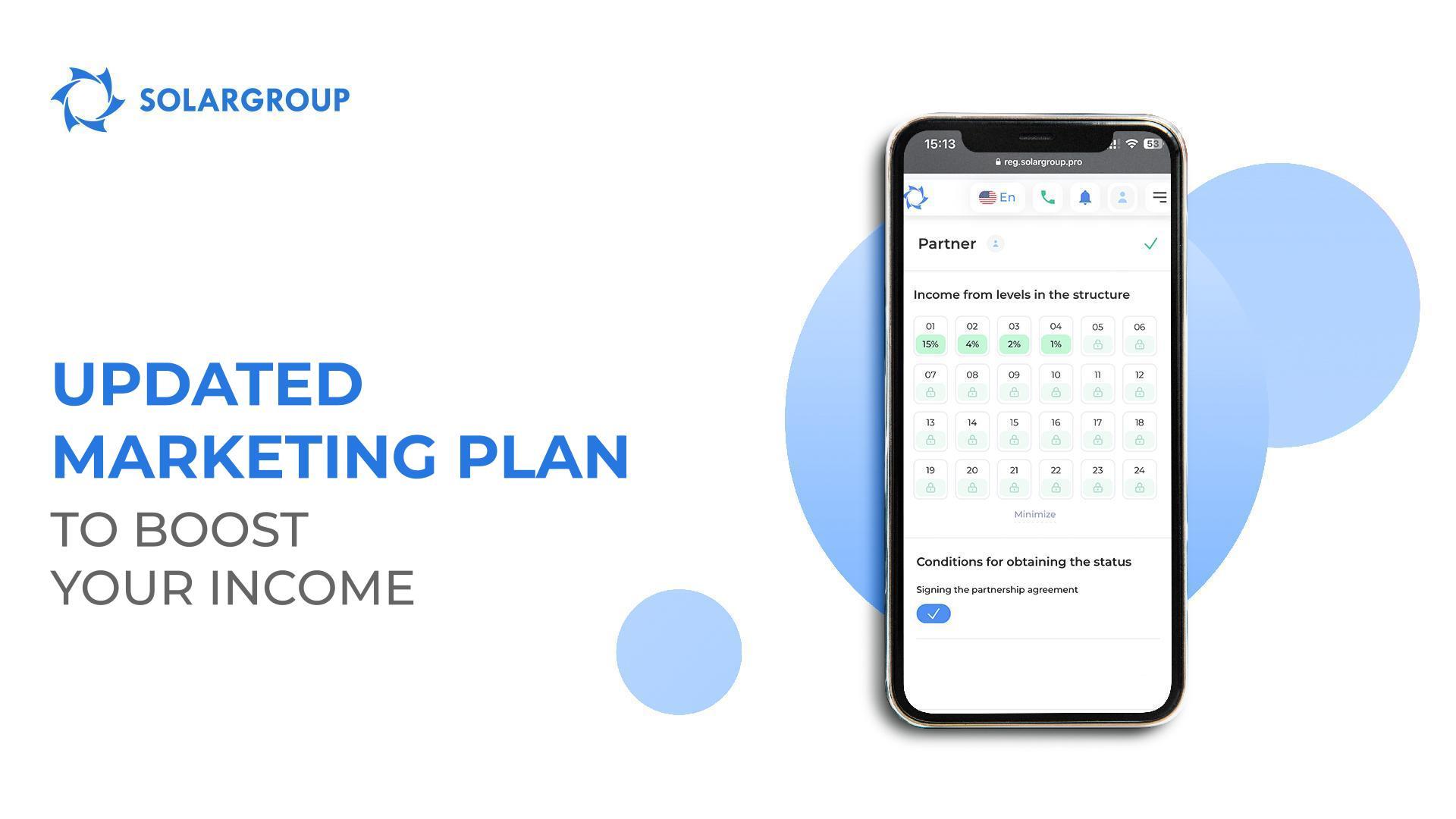 The updated marketing plan to boost your income!