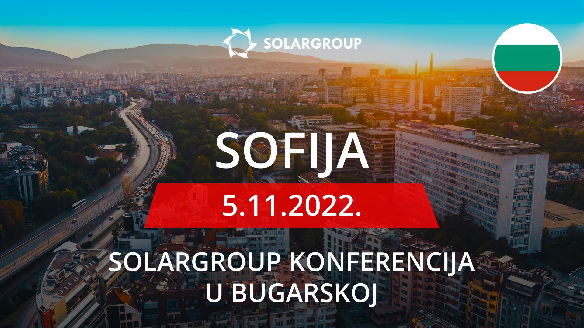 SOLARGROUP konferencija u Bugarskoj | 5. studenog, Sofija