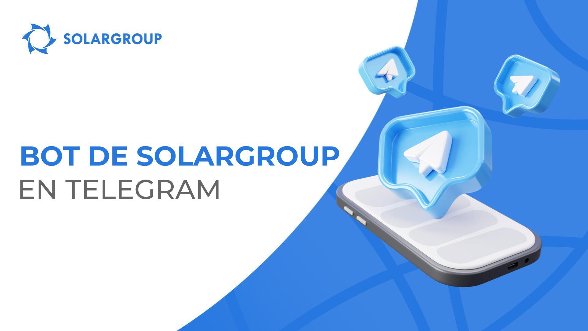 El bot de SOLARGROUP en Telegram fue actualizado