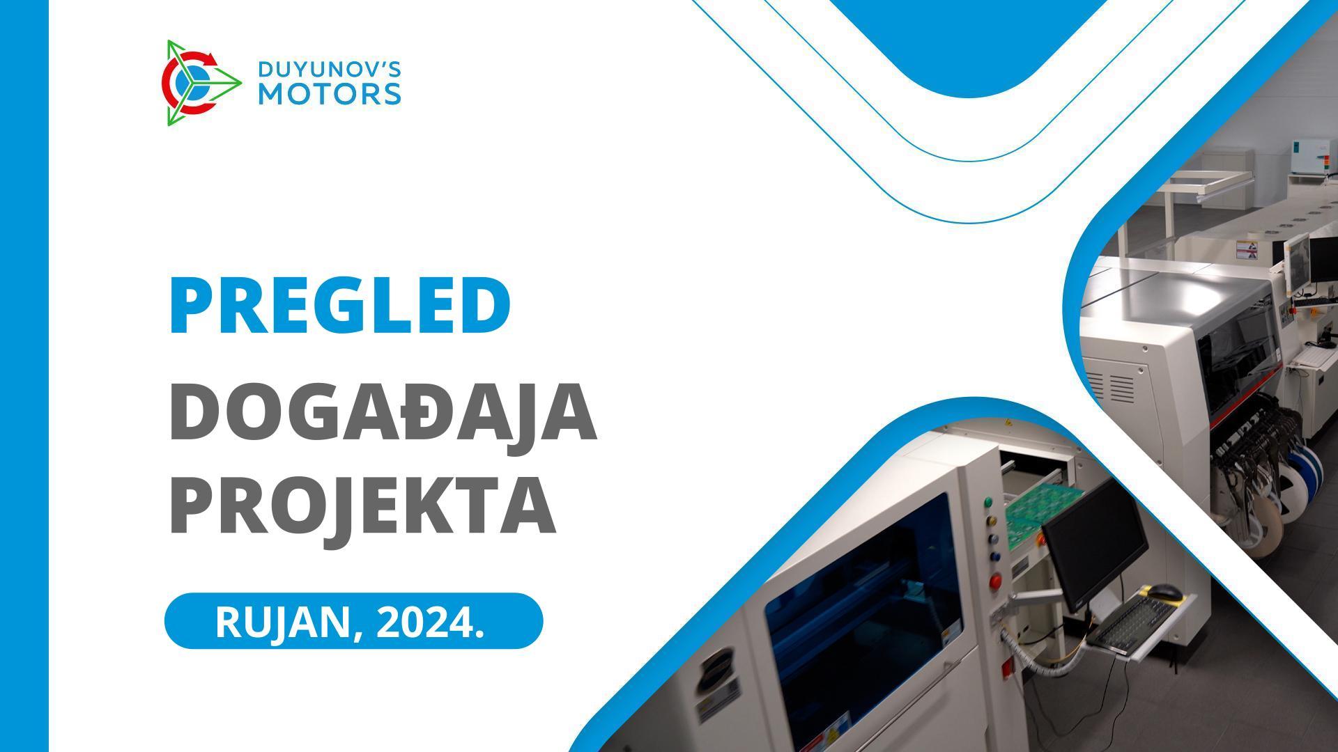 Ključni događaji projekta u rujnu