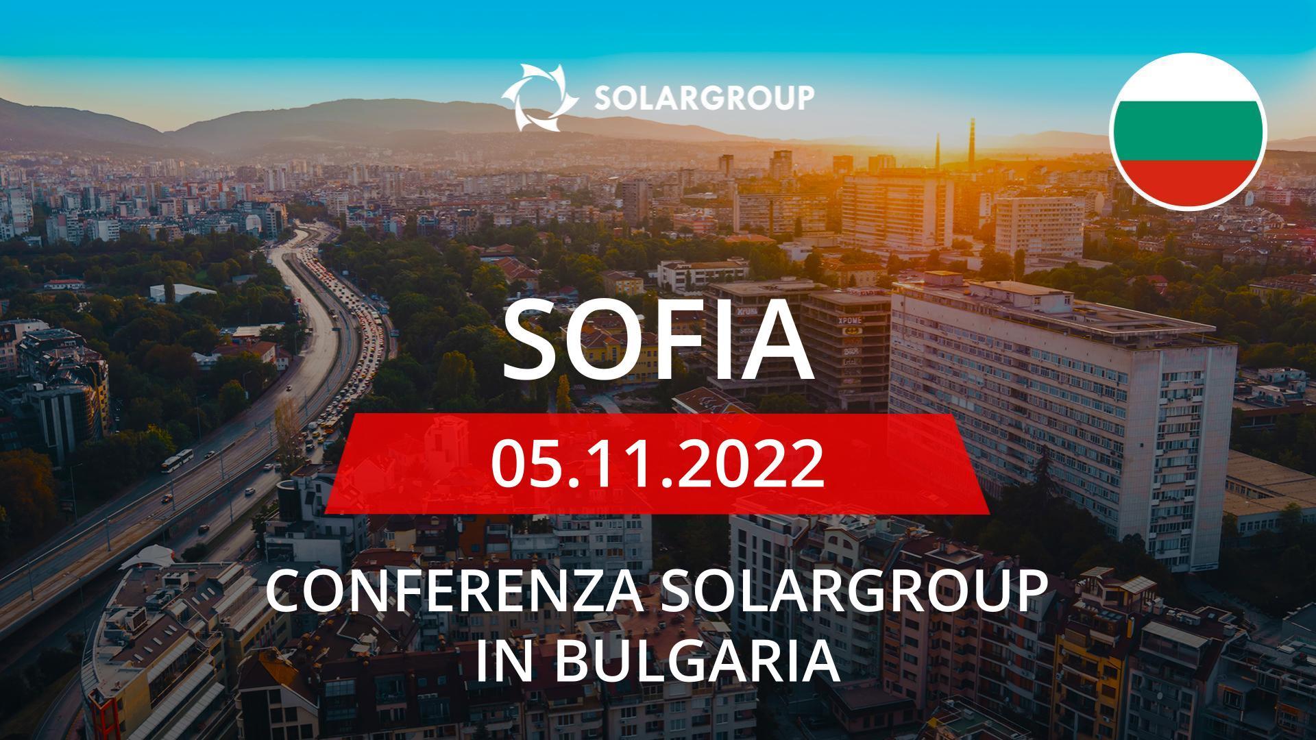 Conferenza SOLARGROUP in Bulgaria | 5 novembre, Sofia