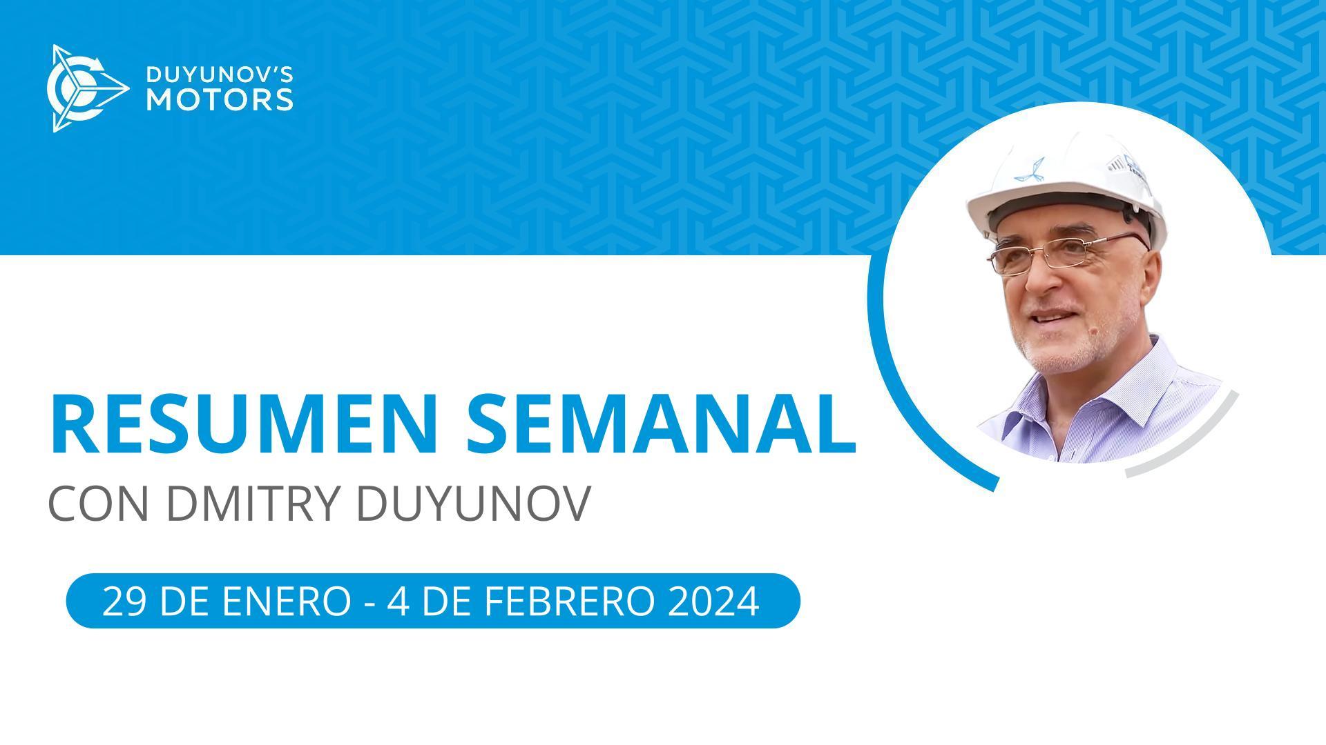 Hechos clave de la semana en el proyecto "Motores de Duyunov"