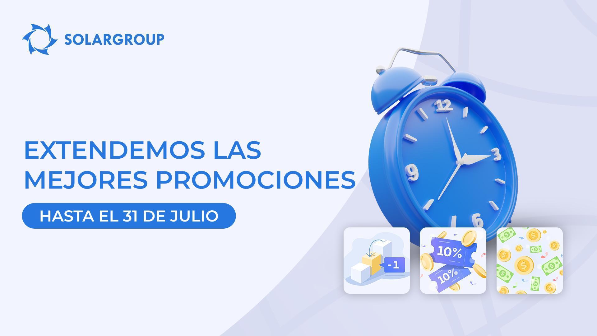 Extendemos las mejores promociones hasta el 31 de julio