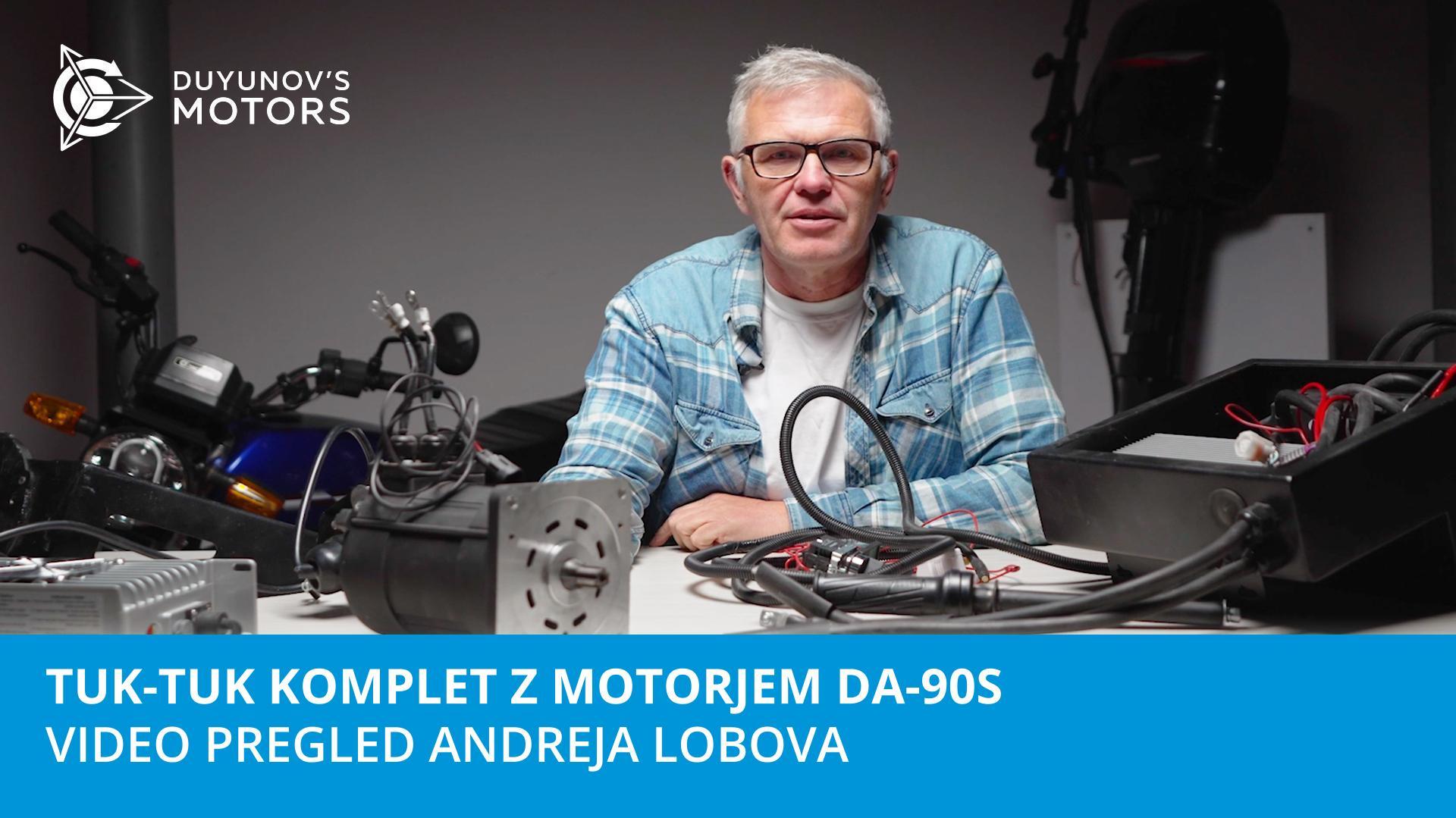 Tuk-tuk komplet z motorjem DA-90S: video pregled Andreja Lobova
