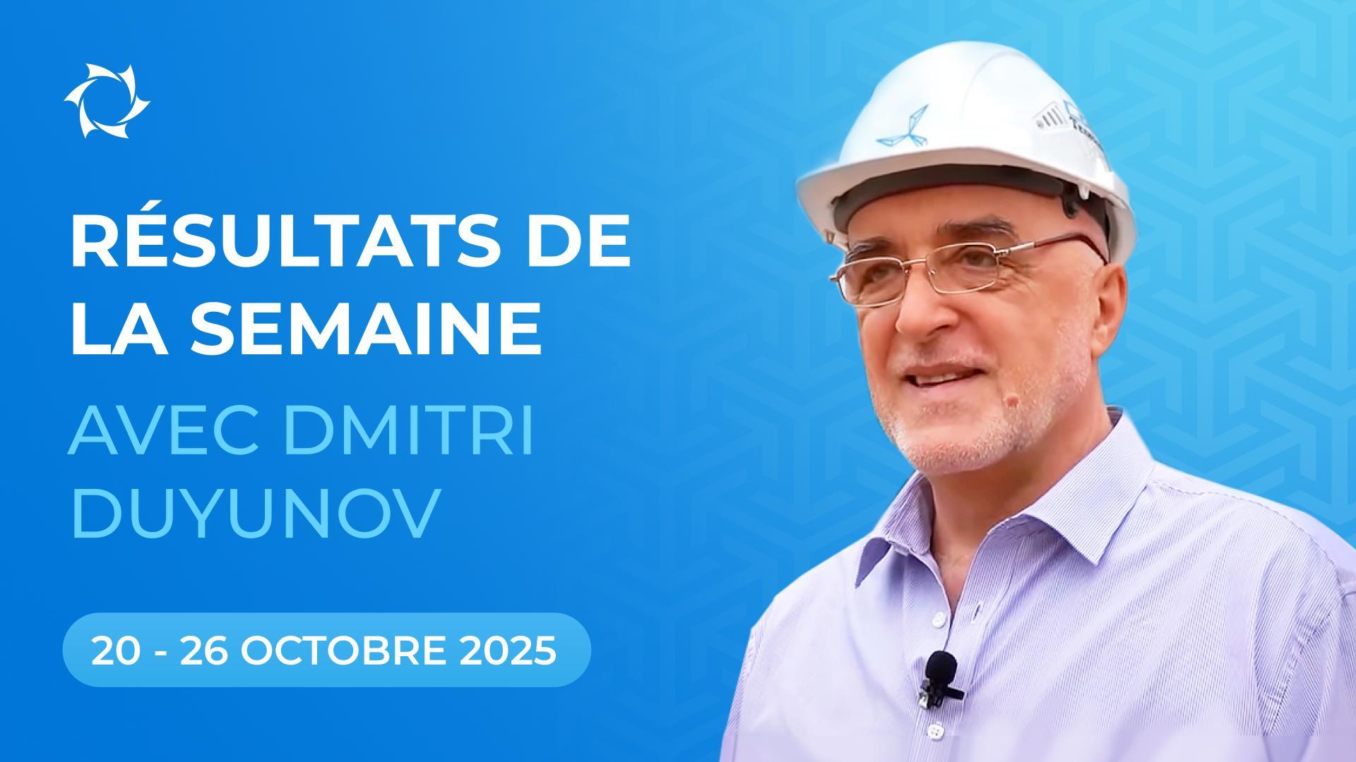 Résultat de la semaine dans le projet des "Moteurs DUYUNOV"