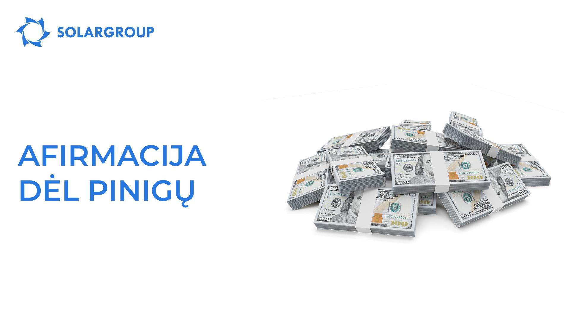 Afirmacija dėl pinigų