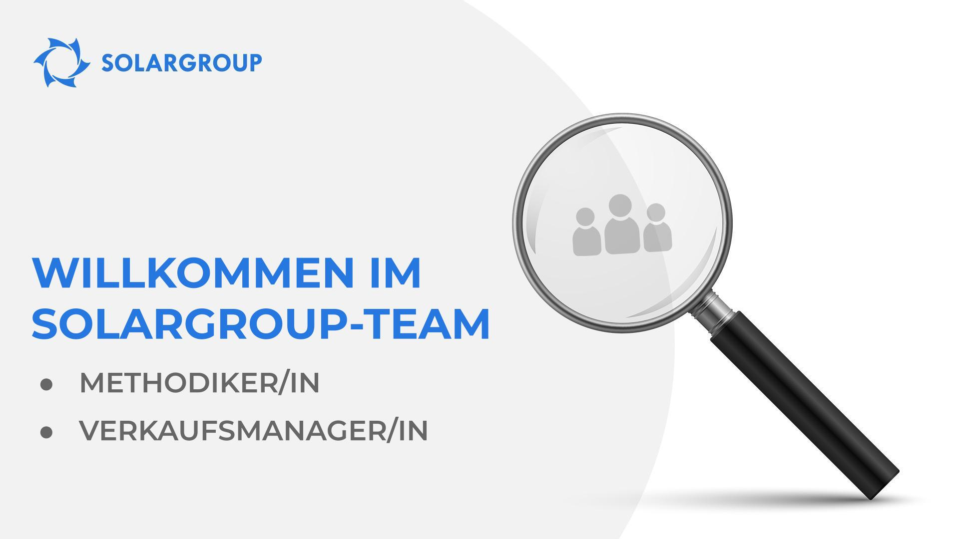 Willkommen im SOLARGROUP-Team