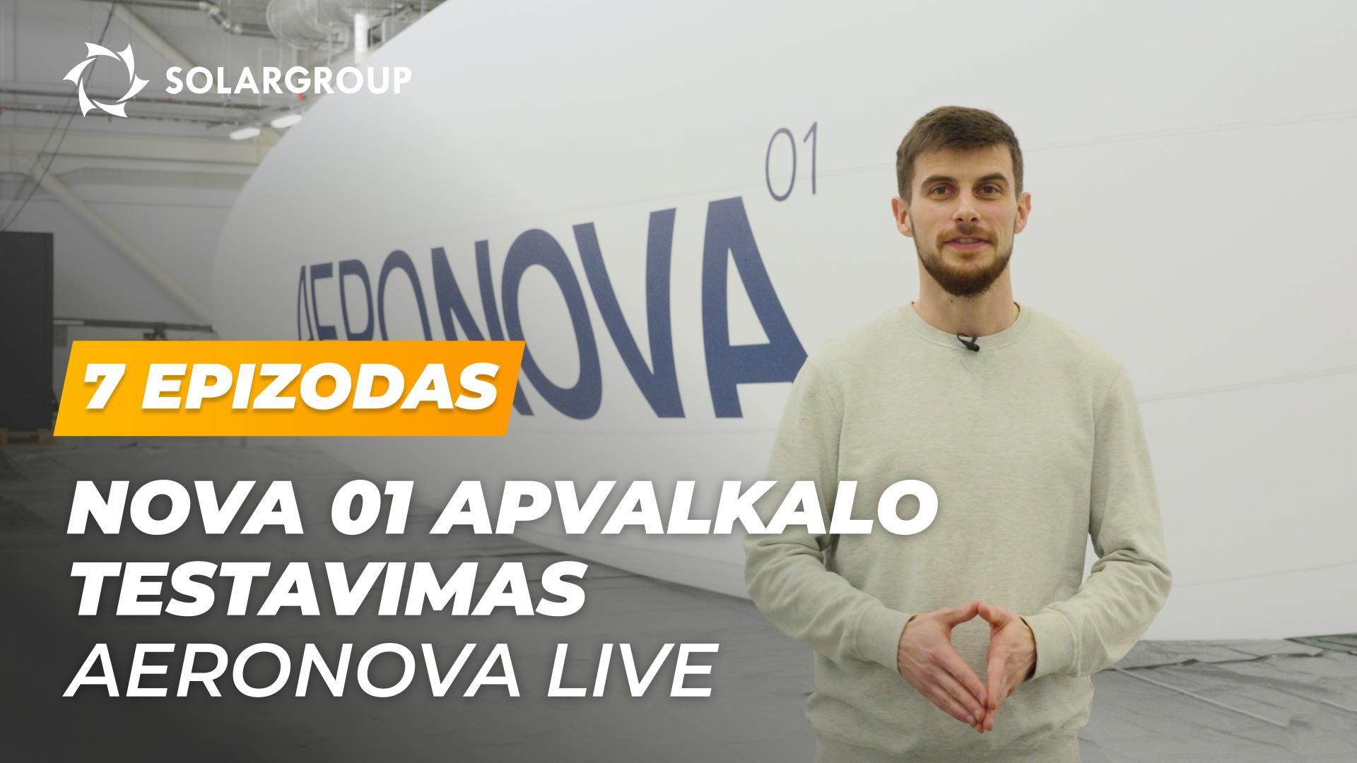 Dirižablio NOVA 01 apvalkalo testavimas – stiprumas, nepralaidumas ir dizaino detalės | AERONOVA Live. 7 epizodas