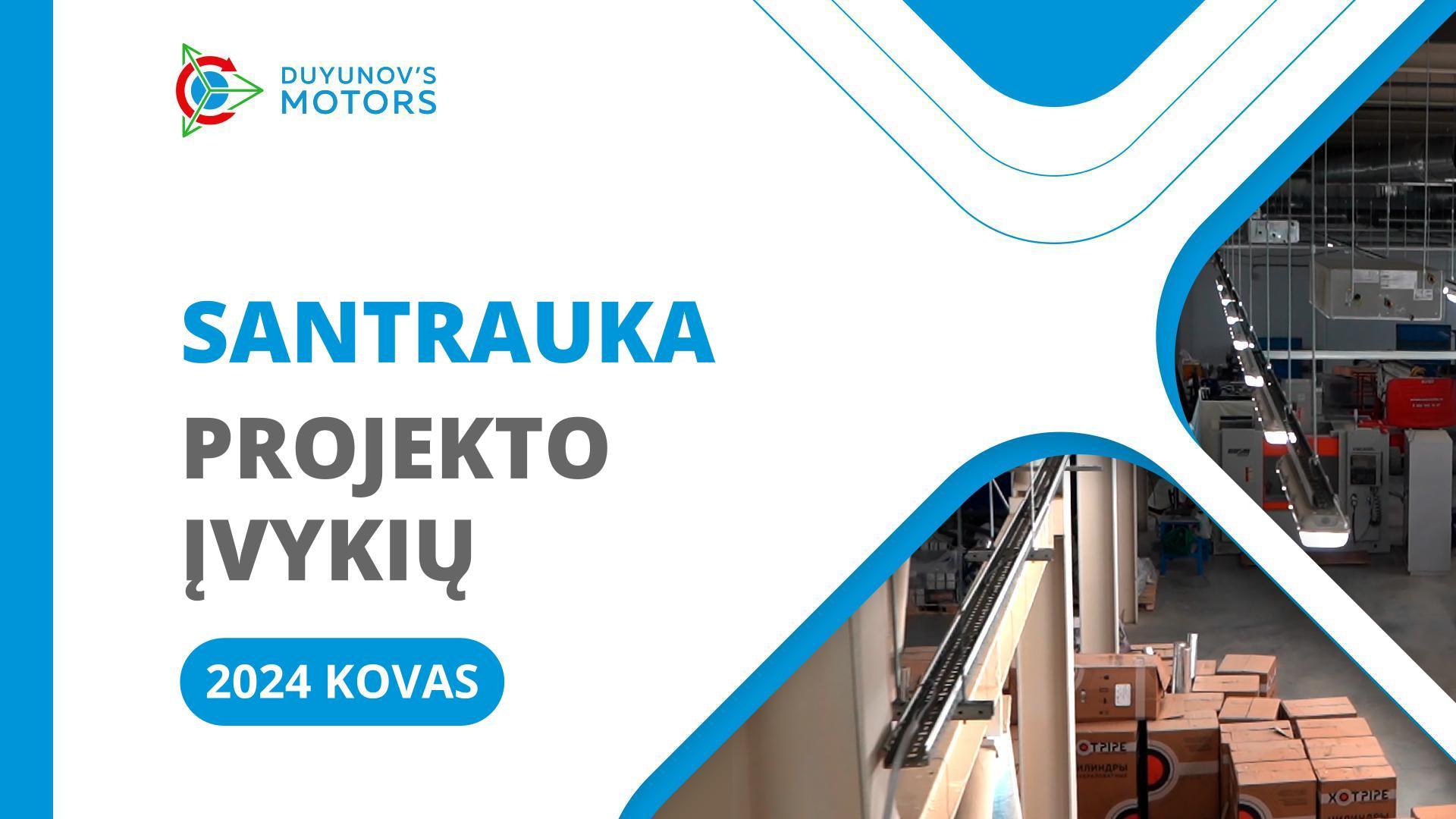 Pagrindiniai projekto įvykiai kovo mėnesį