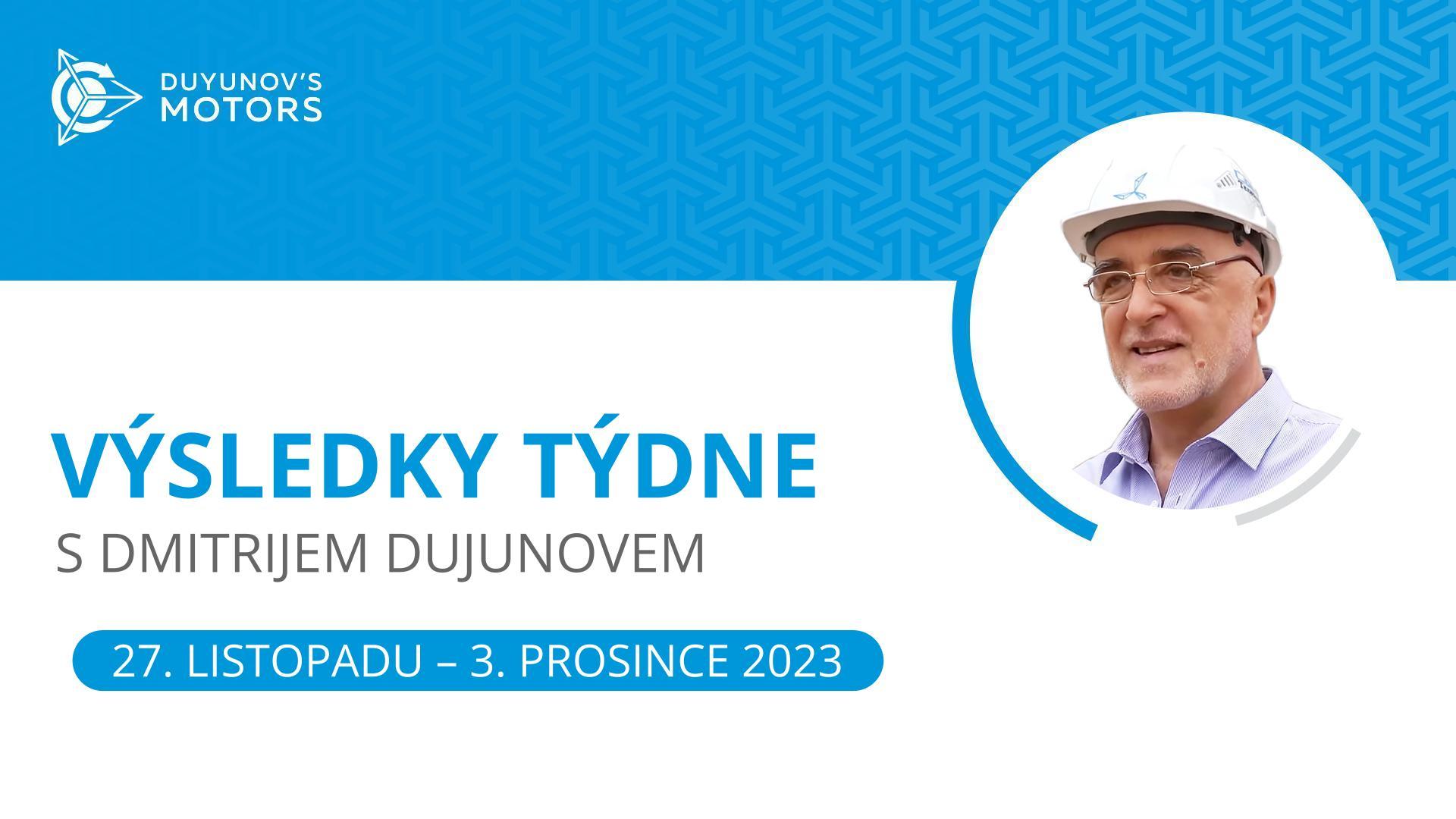 Klíčové události v projektu Motory Dujunova