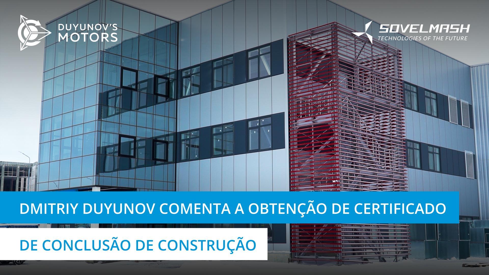 Como está a preparar-se a "Sovelmash" para a obtenção do certificado da conclusão da construção?