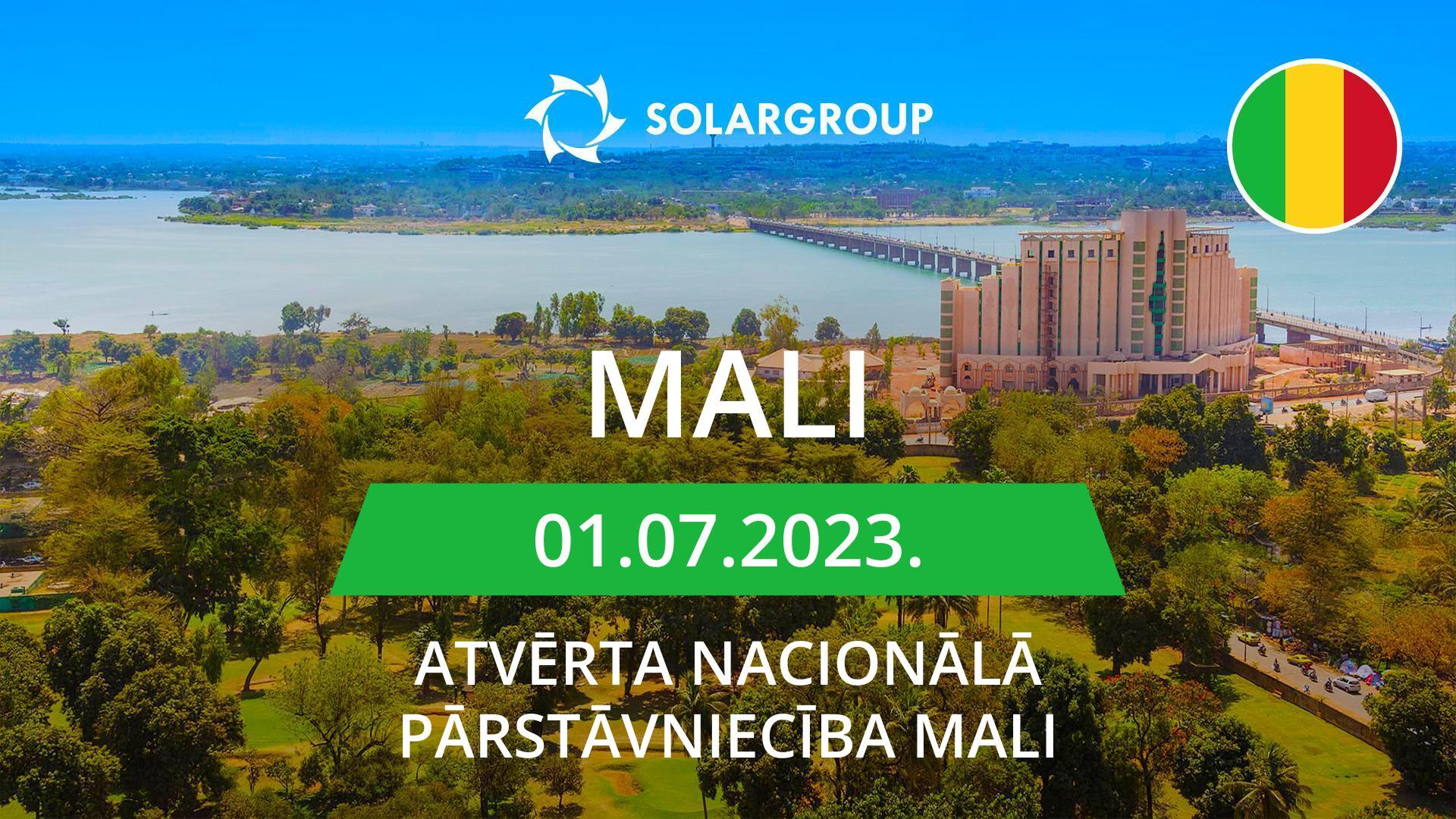 Jauna valsts projekta kartē: Mali