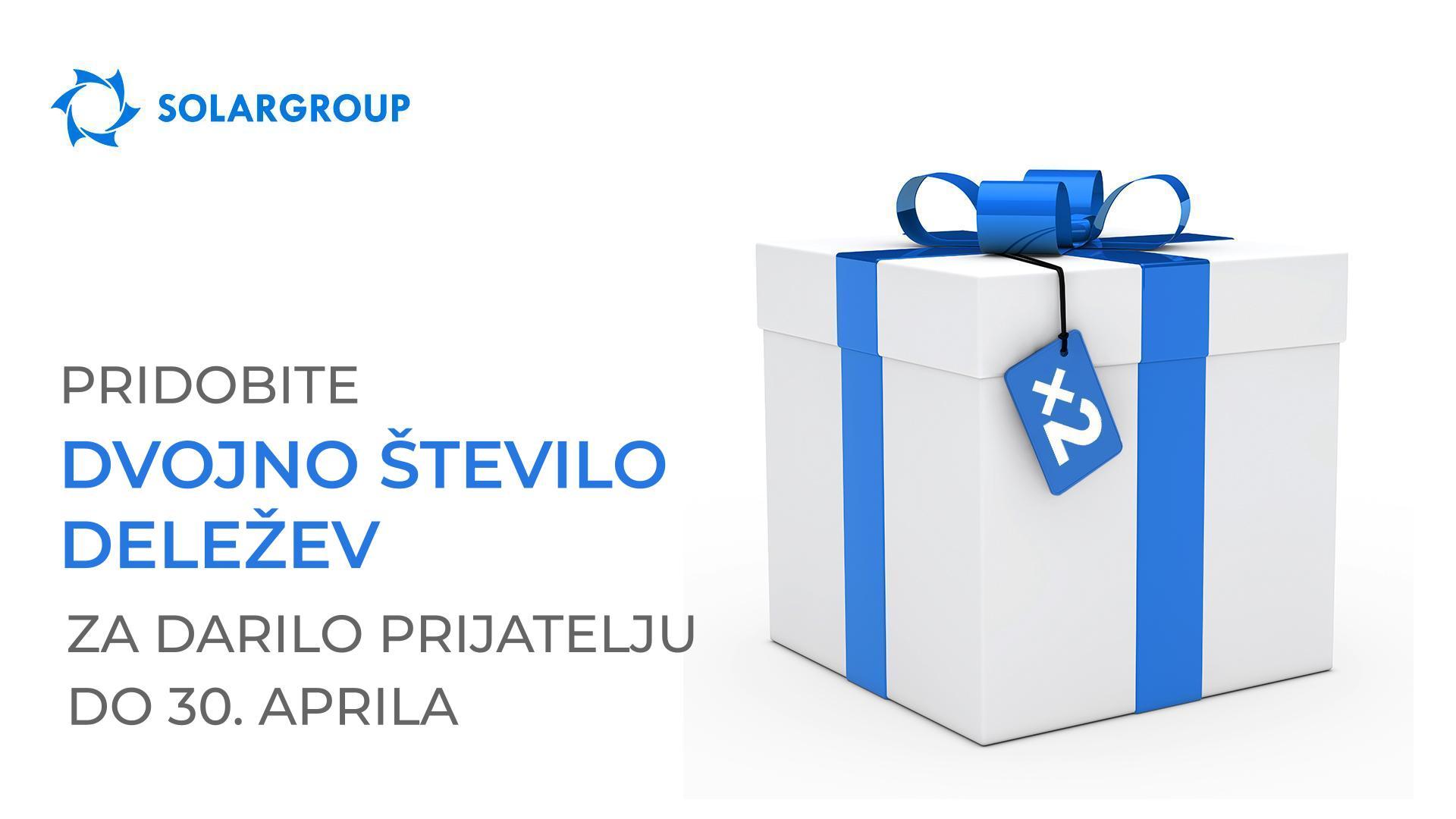 Imate manj kot teden dni časa, da prejmete dvojne deleže za "Darilo prijatelju"