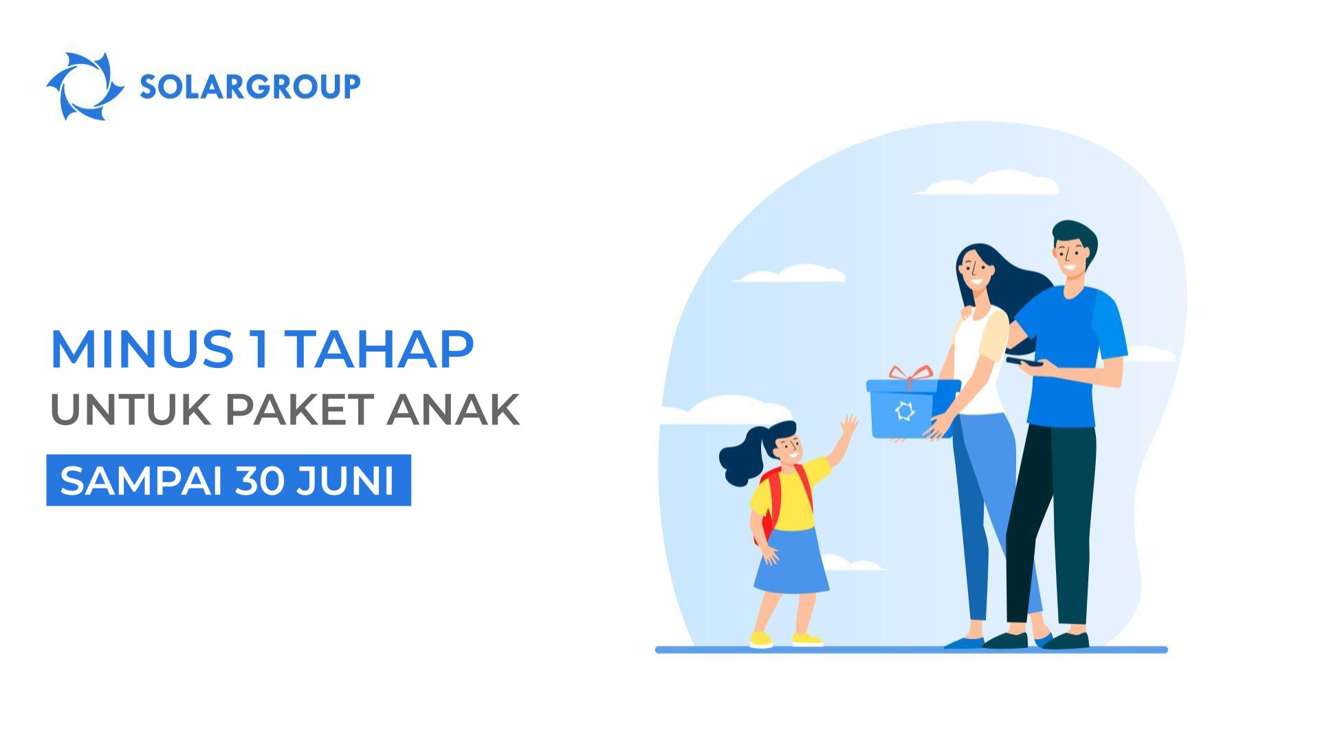 Penawaran baru untuk paket anak: minus 1 tahap
