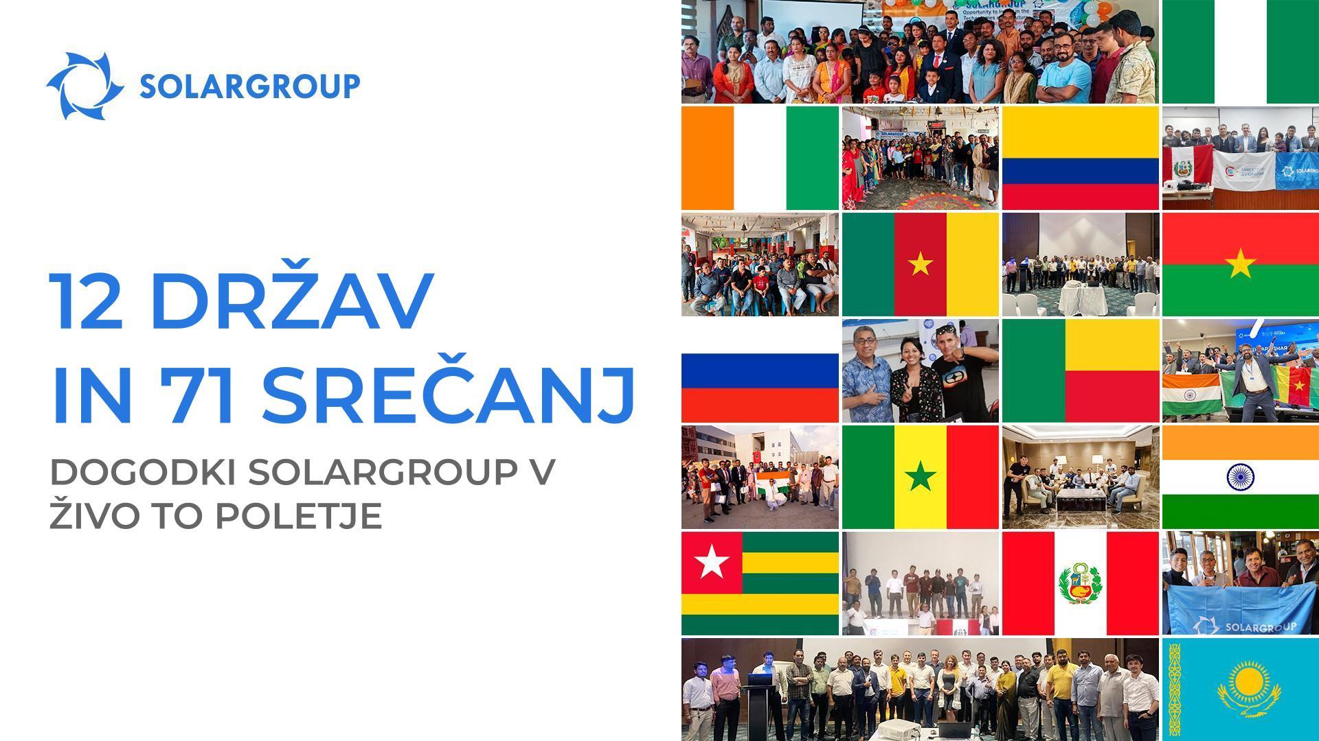 12 strani in 71 srečanj: dogodki SOLARGROUP v živo to poletje