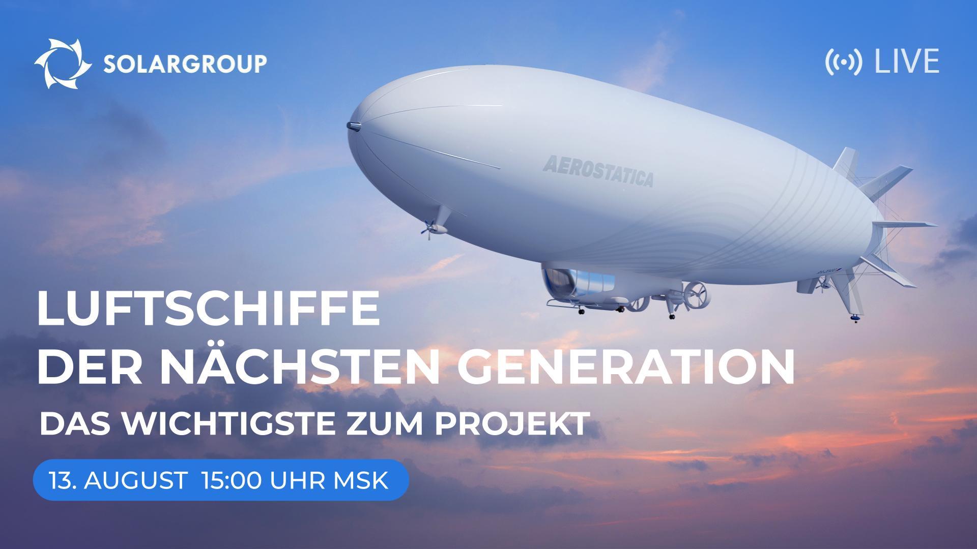Live-Übertragung zum neuen SOLARGROUP-Projekt
