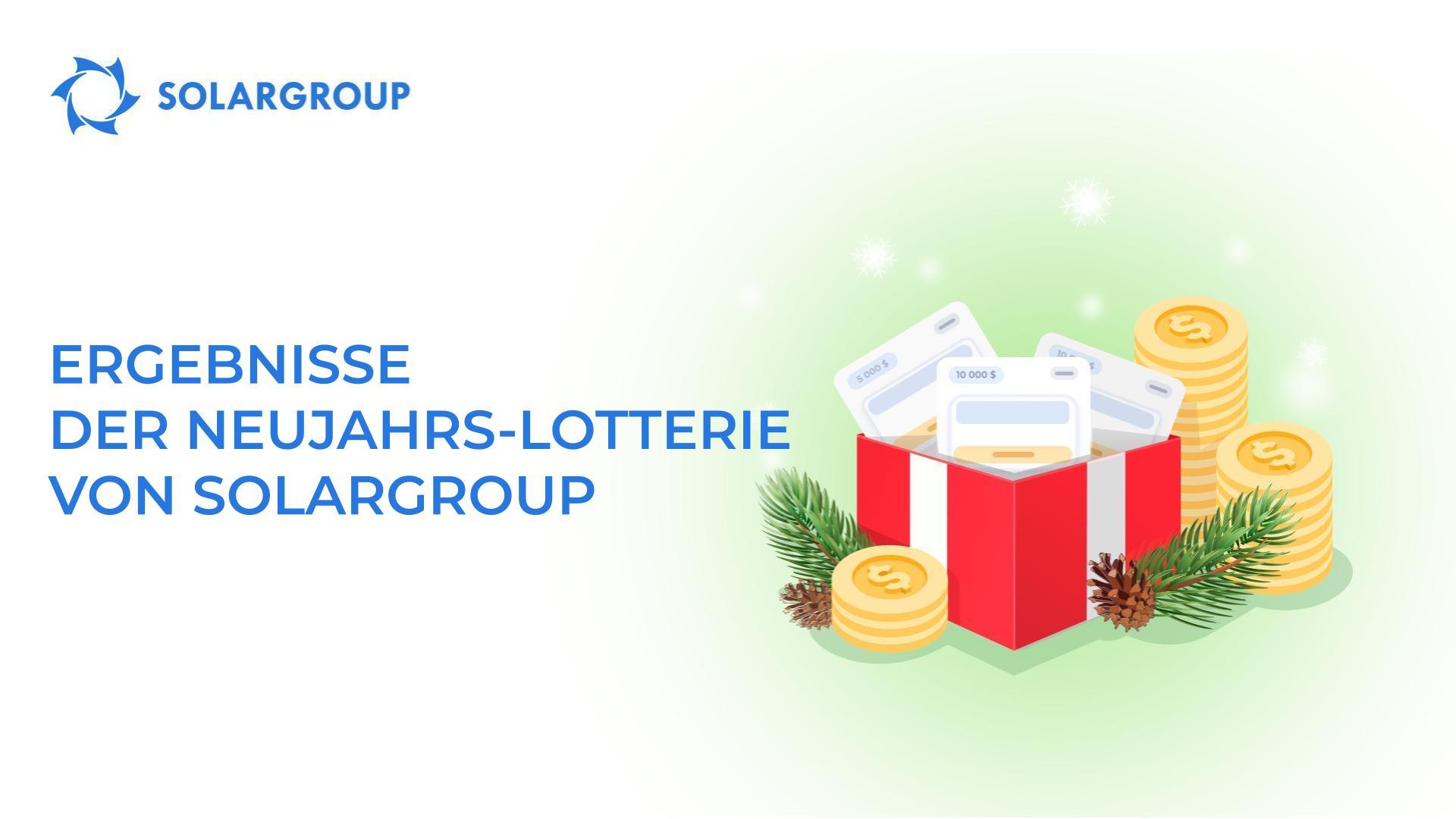 Ergebnisse der Neujahrsverlosung von Investitionspaketen