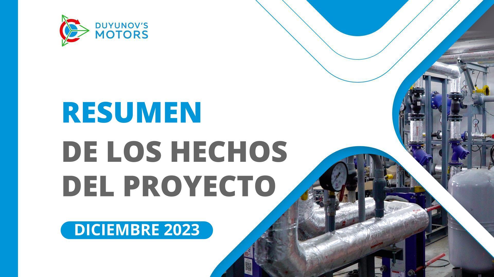 Hechos clave del proyecto en diciembre