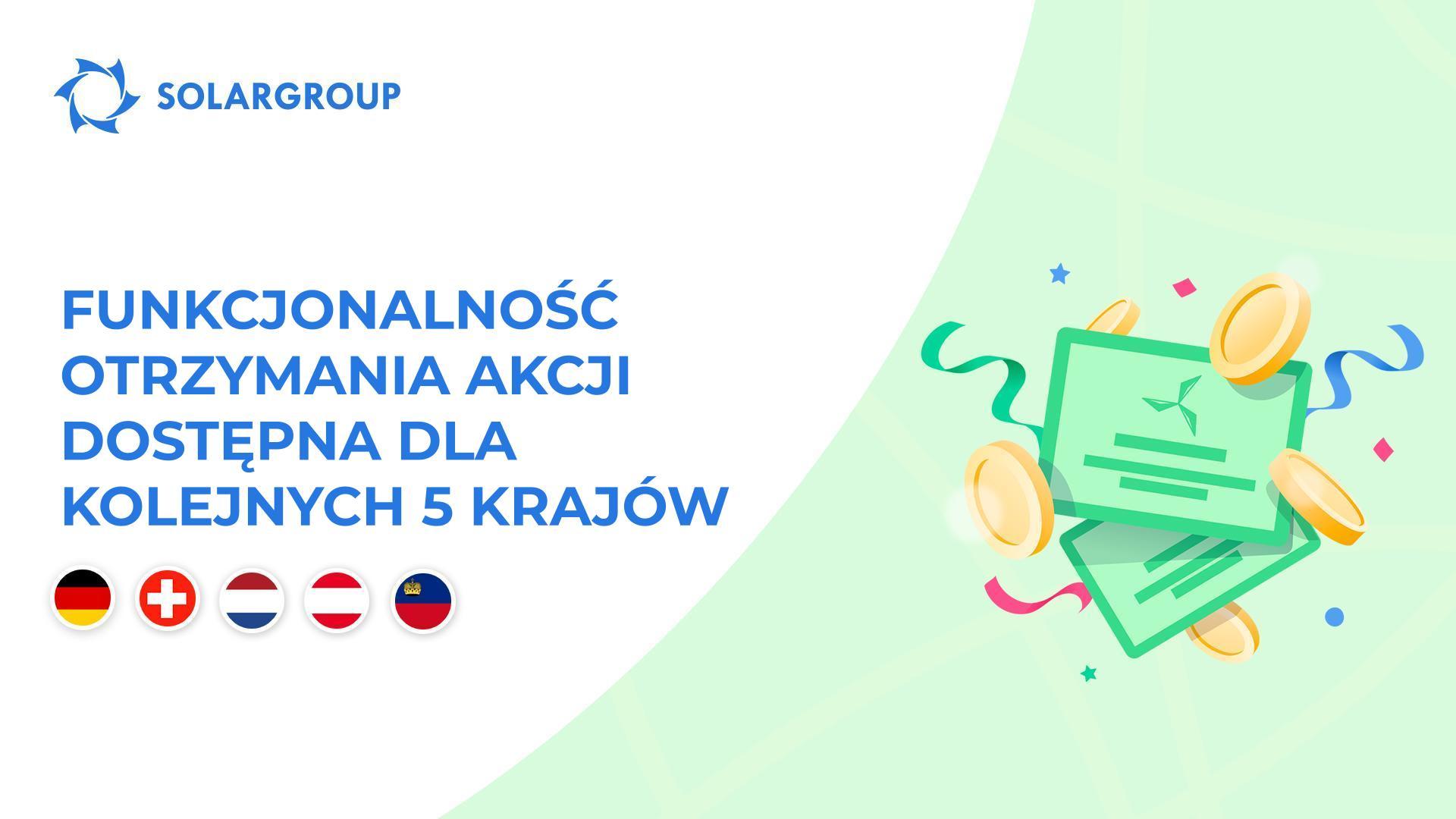 Otwieramy funkcjonalność w następujących krajach: Niemcy, Szwajcaria, Holandia, Austria, Liechtenstein