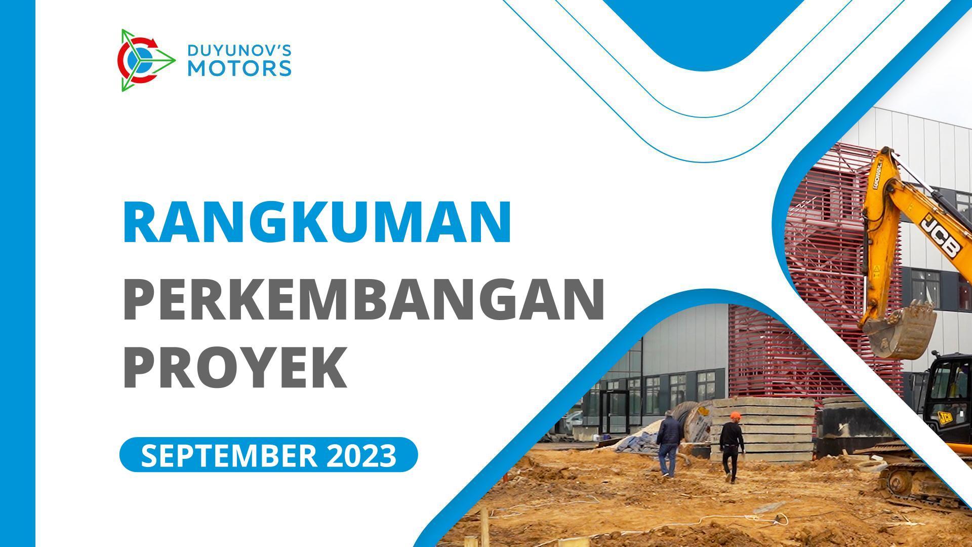 Peristiwa-peristiwa penting dalam proyek di bulan September