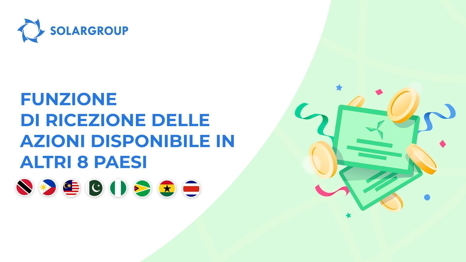 Accesso alla funzione nei paesi: Trinidad e Tobago, Filippine, Malaysia, Pakistan, Nigeria, Guyana, Ghana, Costa Rica