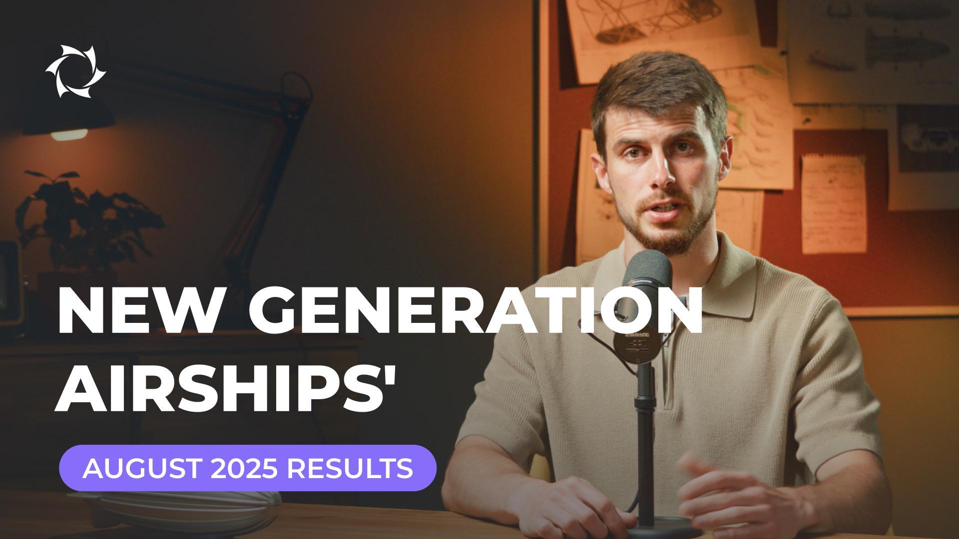 August results for "New Generation Airships'" with Gennady Babanin