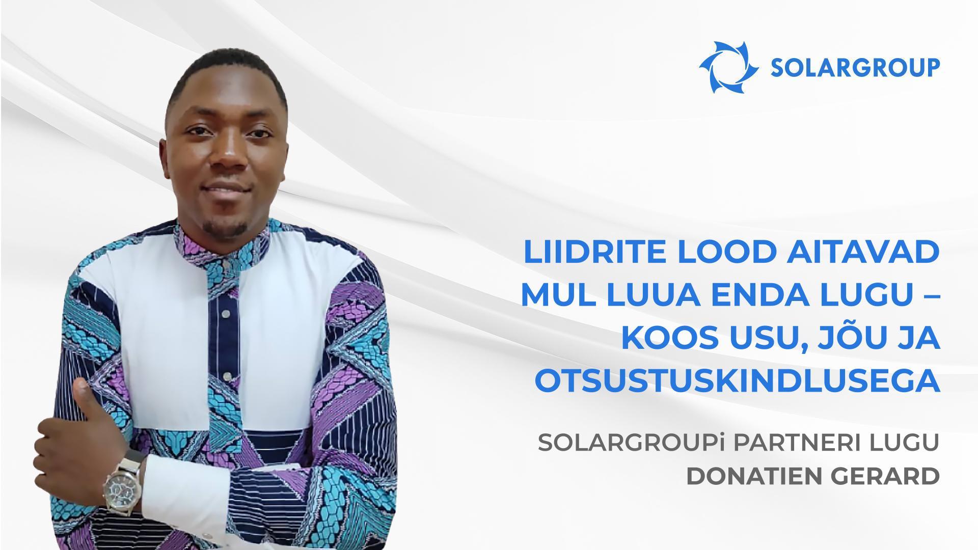 Töö täis rõõmu ja naudingut | Partneri Donatien Gerard lugu