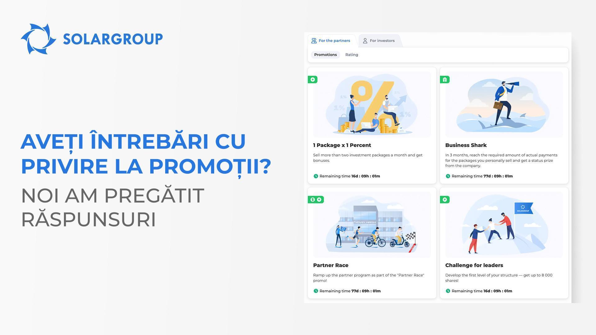 Aveți întrebări cu privire la promoții? Noi am pregătit răspunsuri