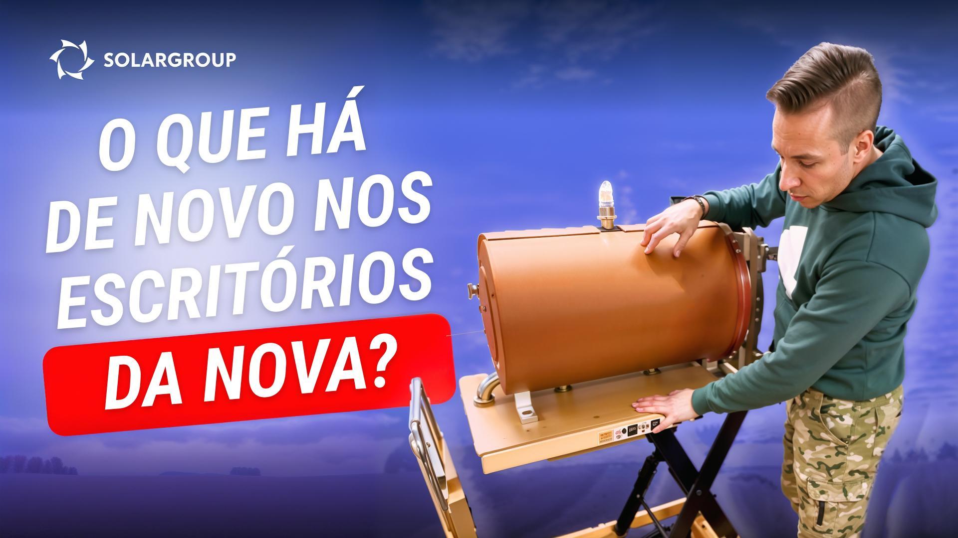 Novo equipamento?! O que acontece nos escritórios da Nova depois dos webinars sobre dirigíveis?