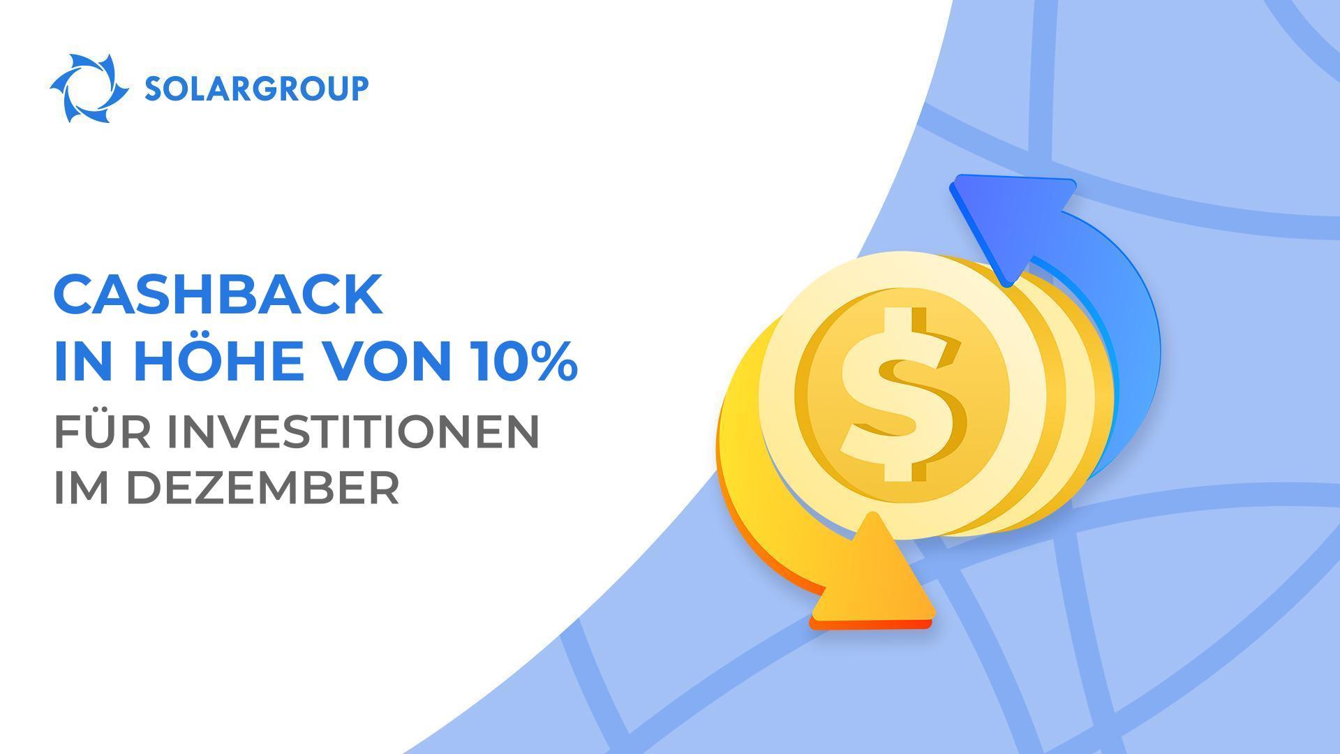 Wie man das Cashback für Investitionen bekommen kann und wie lange es gilt