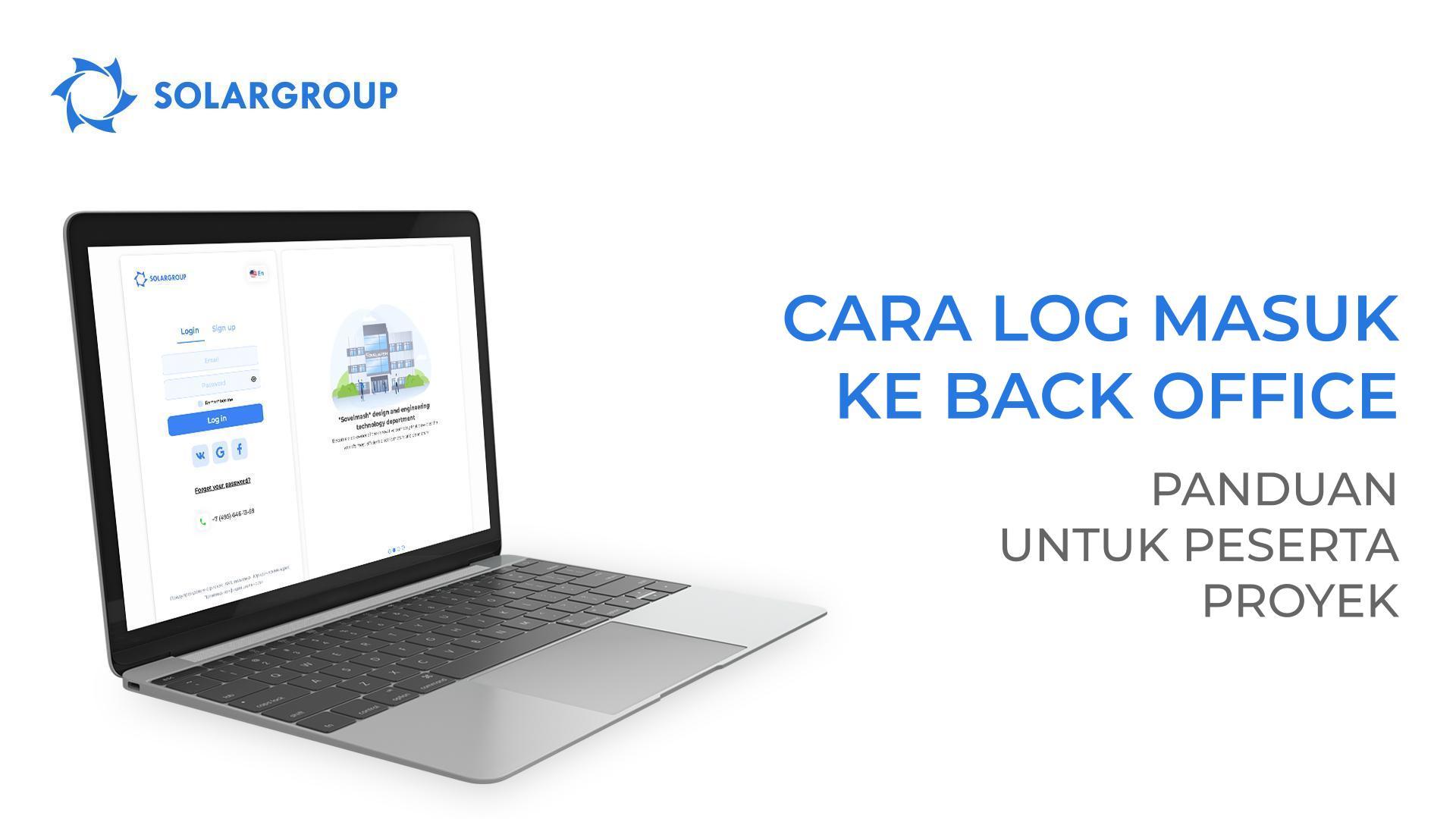 Cara log masuk ke back office: panduan untuk peserta proyek